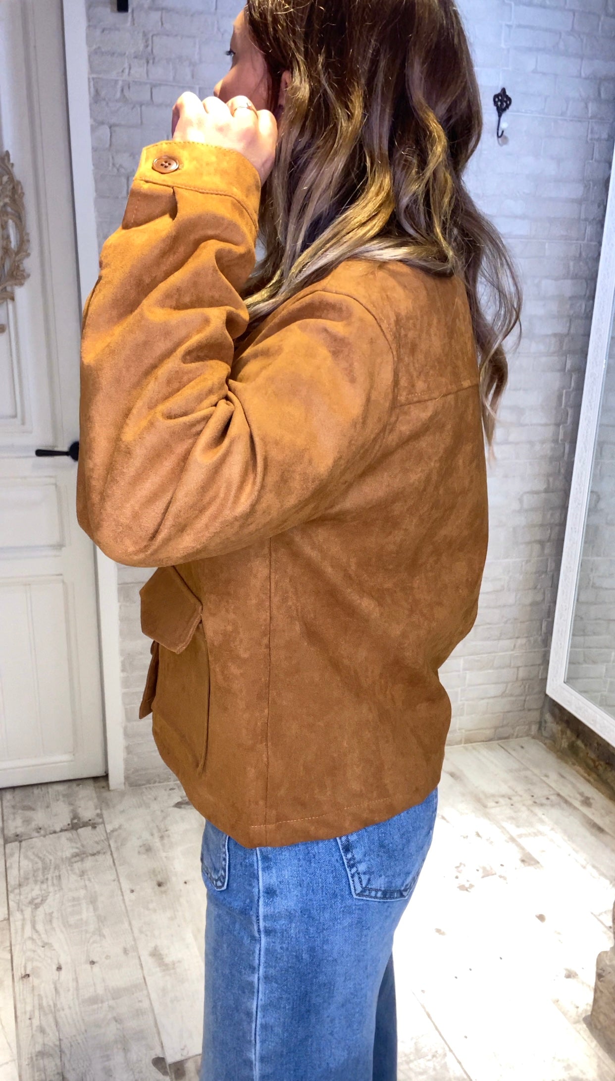 Chaqueta de Ante Camel - Veronique
