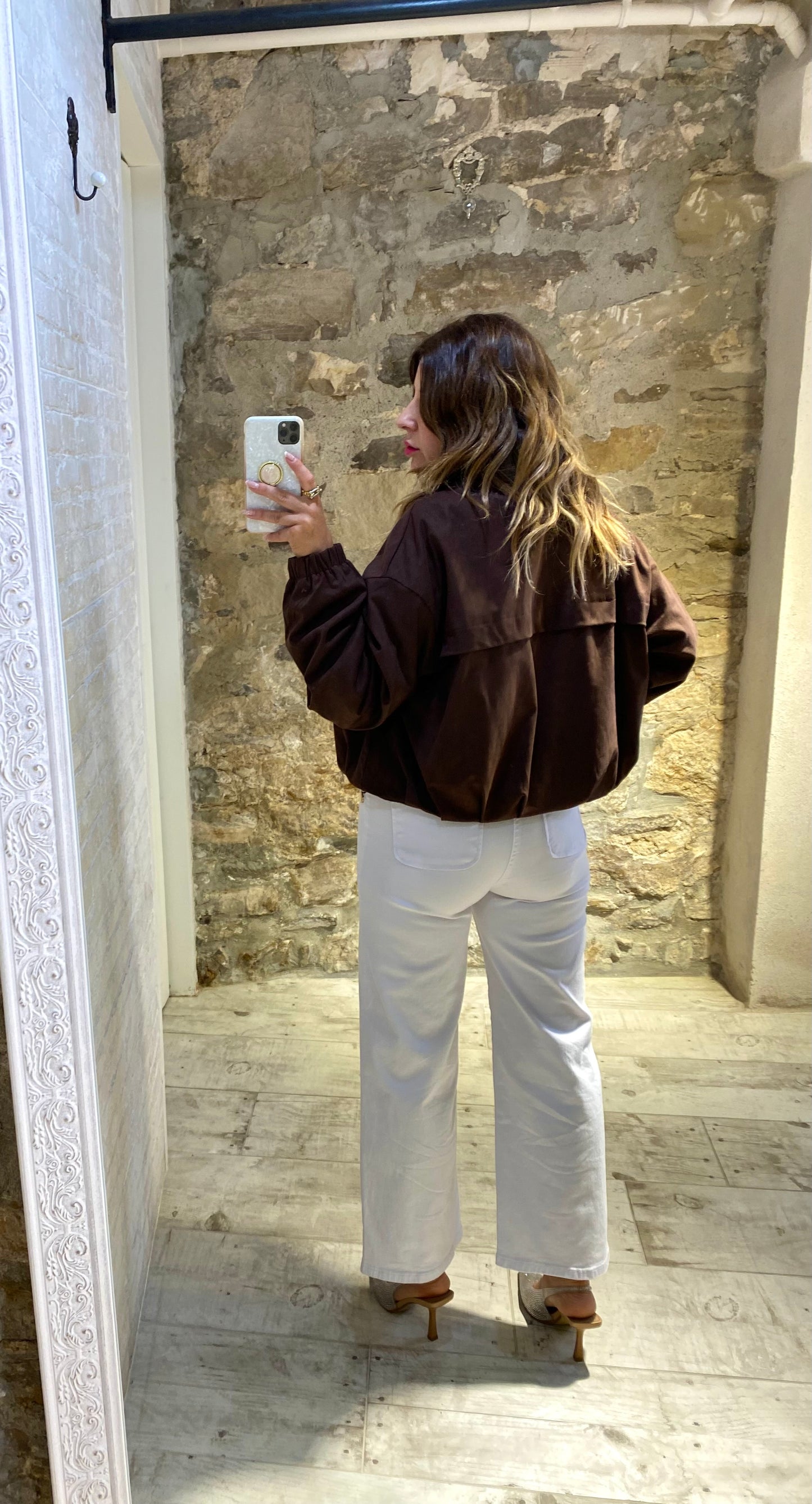 Chaqueta Bomber Chocolate - Veronique
