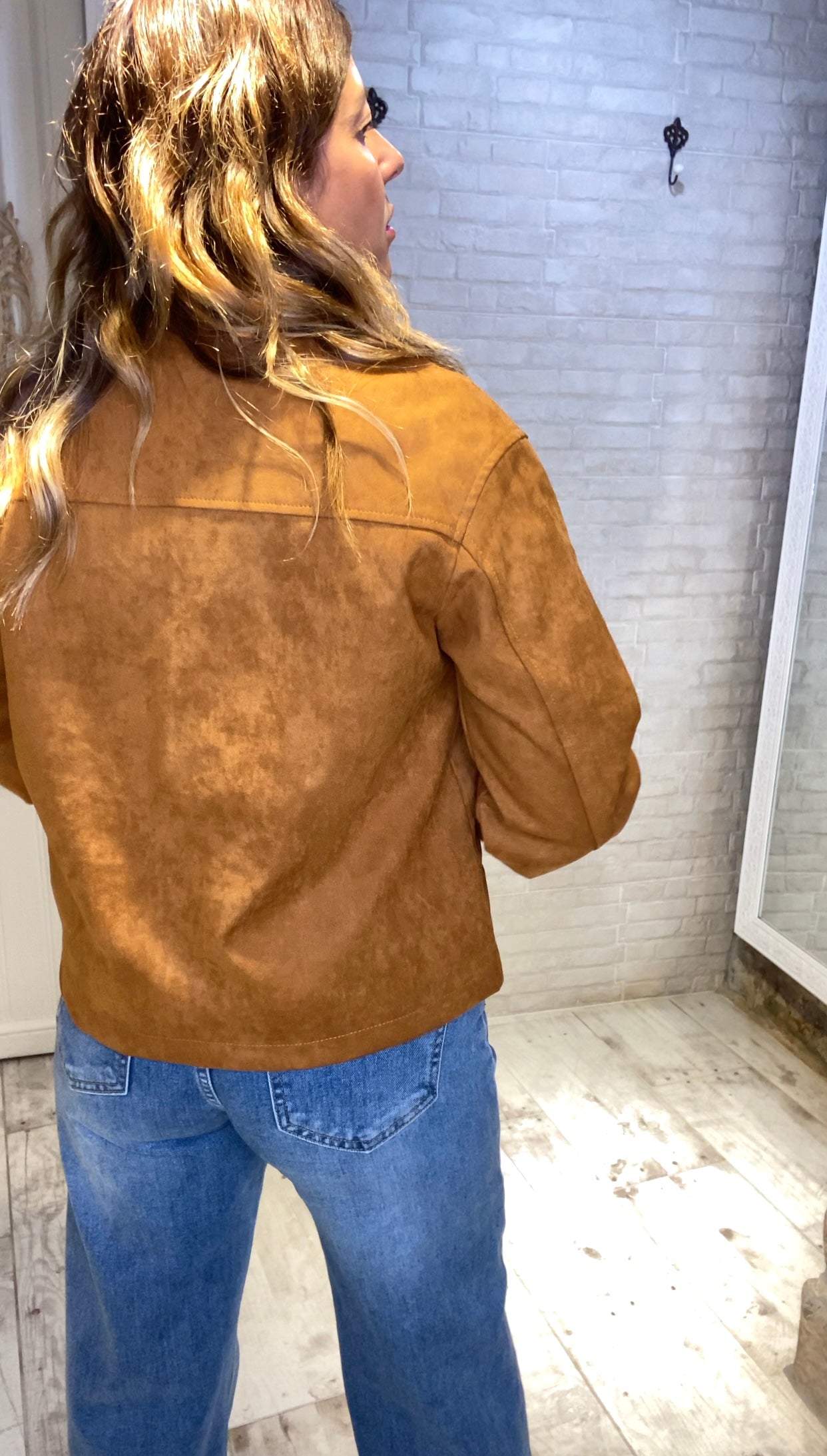 Chaqueta de Ante Camel - Veronique