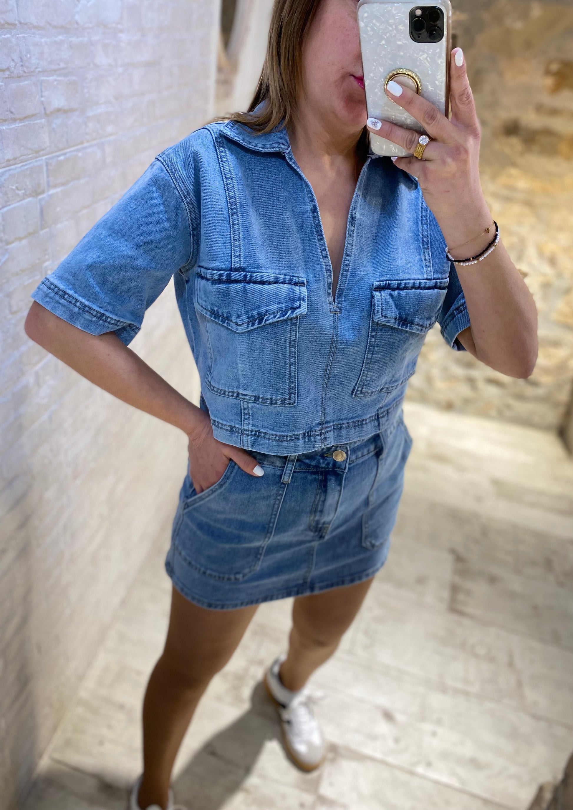 Mini Falda Denim - Veronique