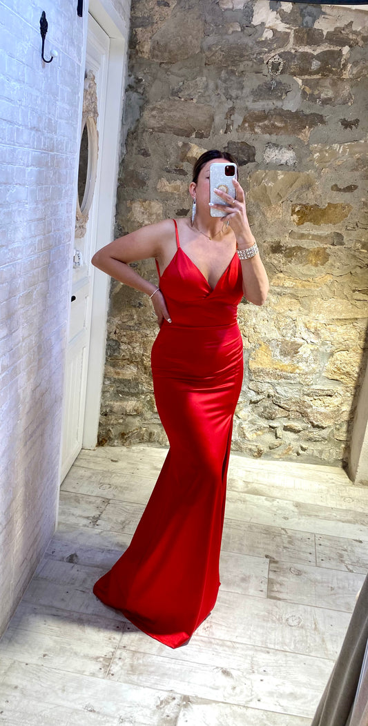 Vestido largo Elena (Rojo) - Veronique