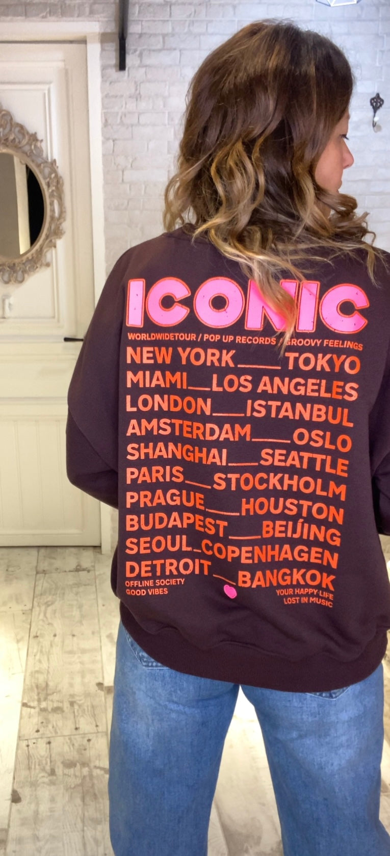 Sudadera Marrón Iconic - Veronique