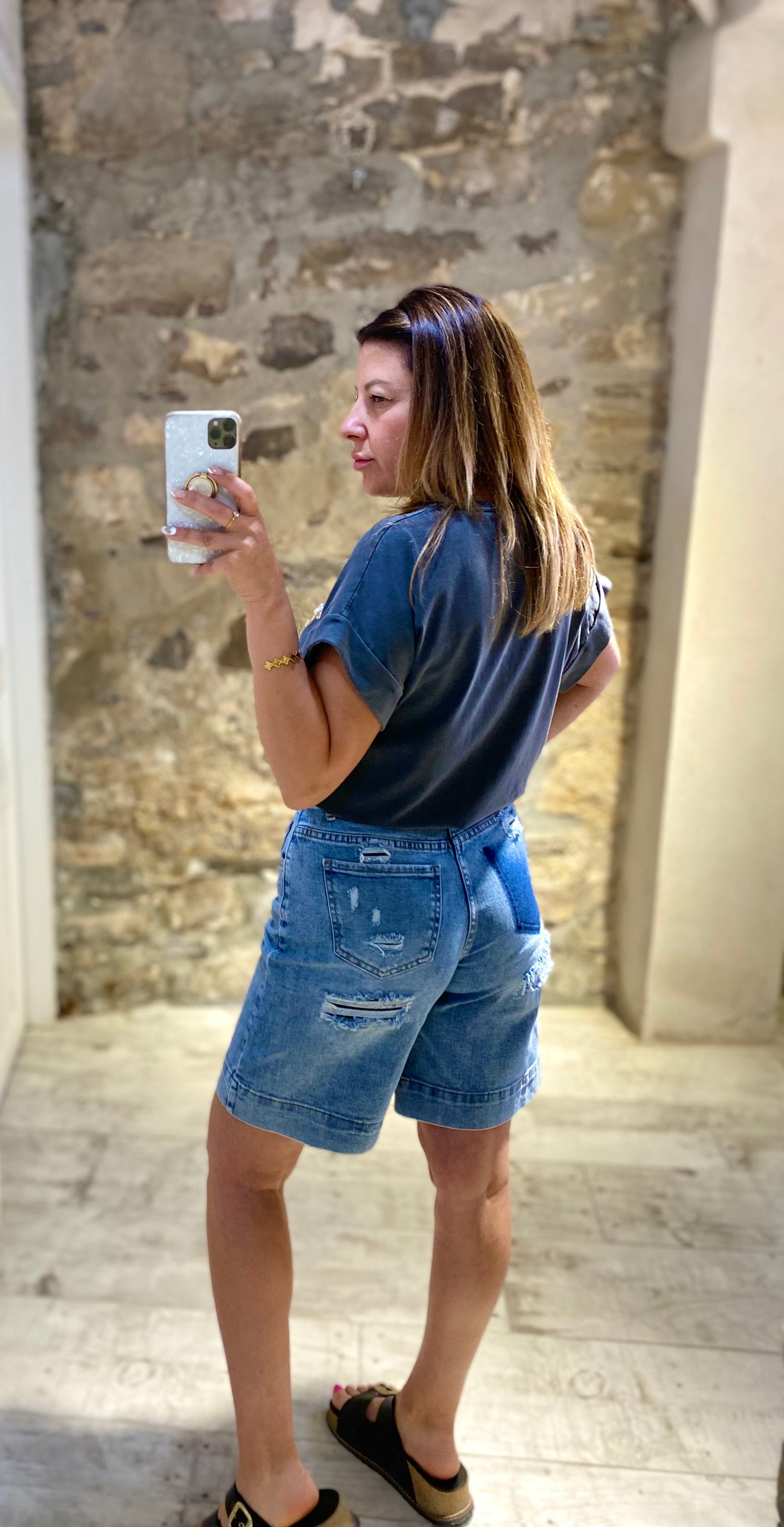 Pantalón corto parches Culete - Veronique
