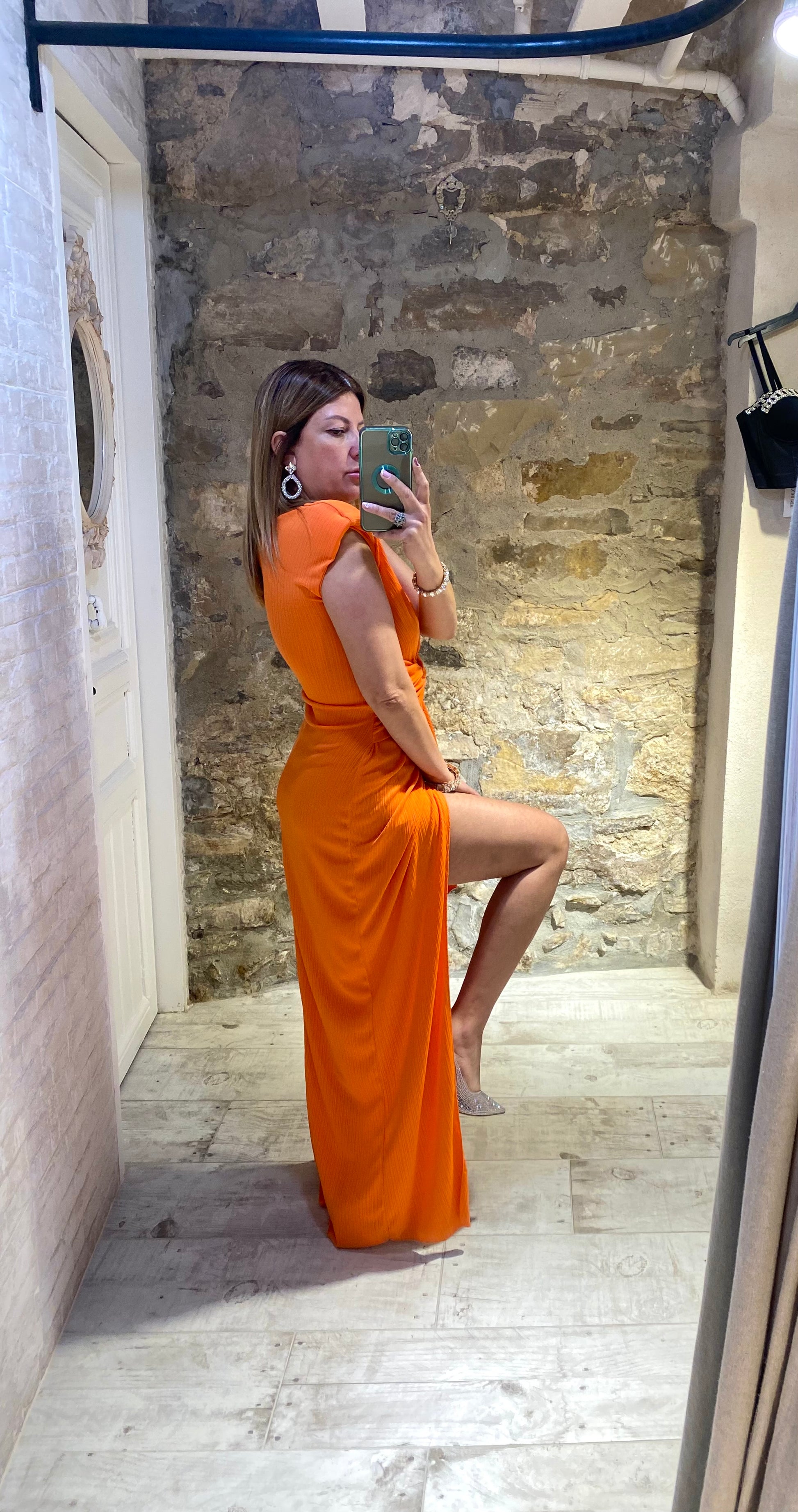 Vestido Nerea Naranja - Veronique
