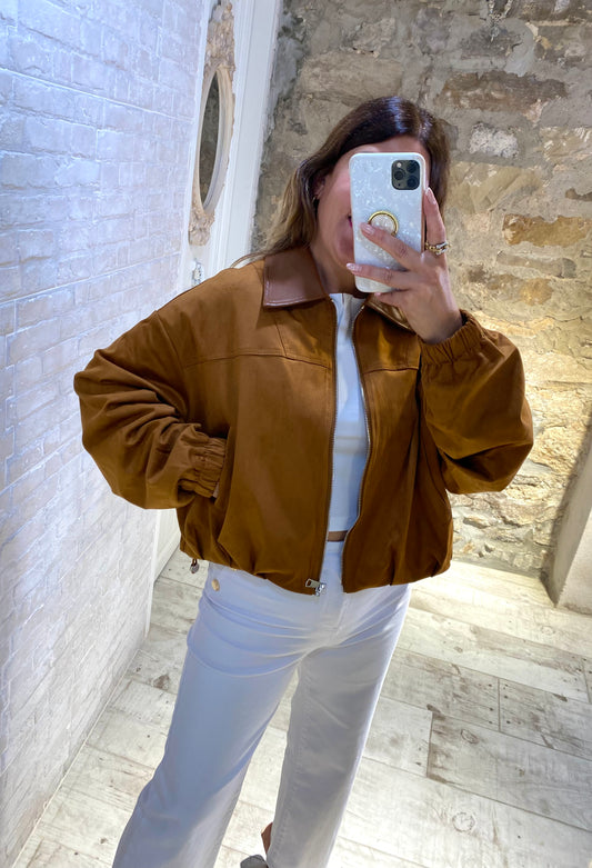 Chaqueta Bomber Camel - Veronique