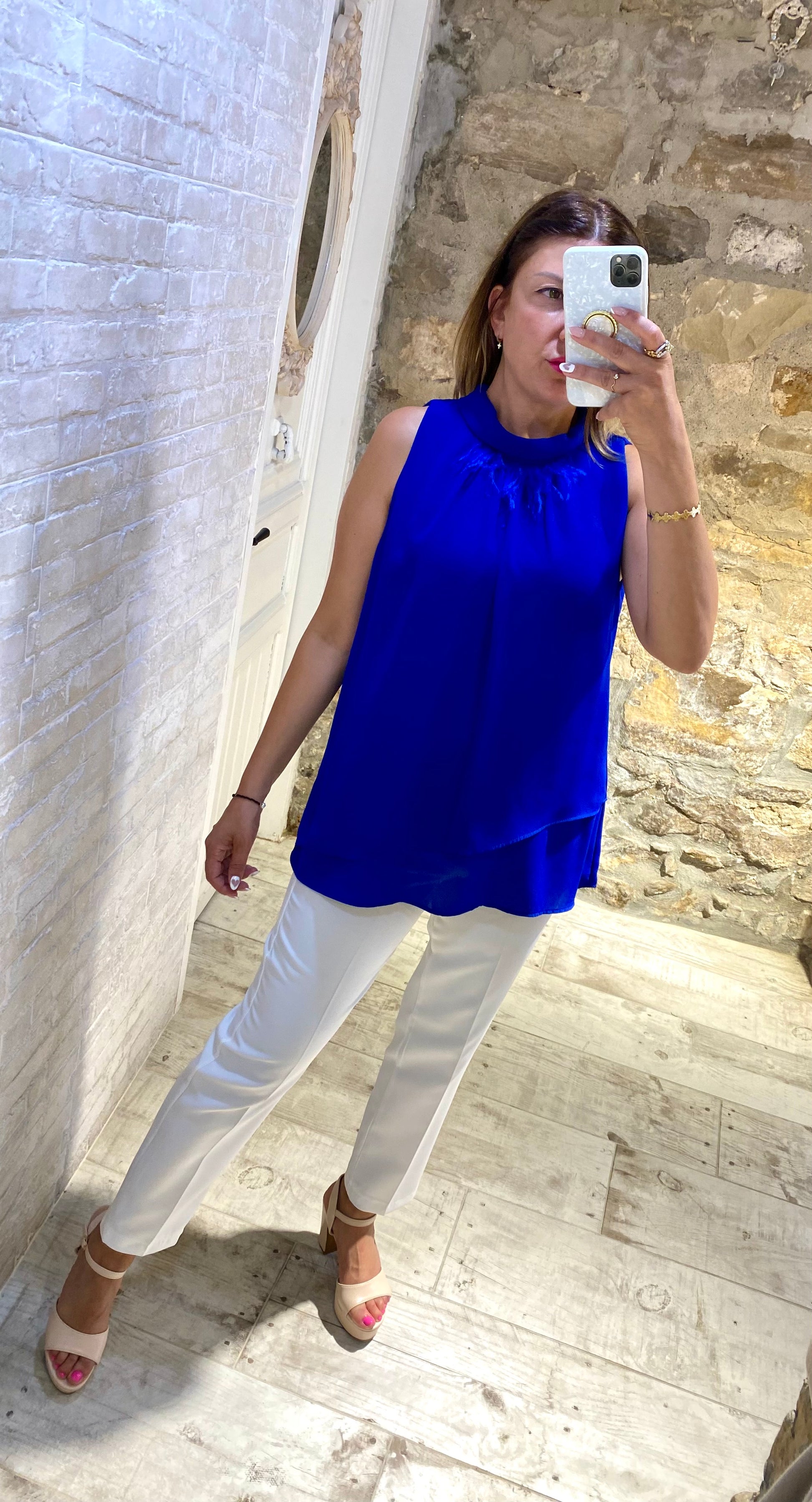 Blusa Cuello azul - Veronique