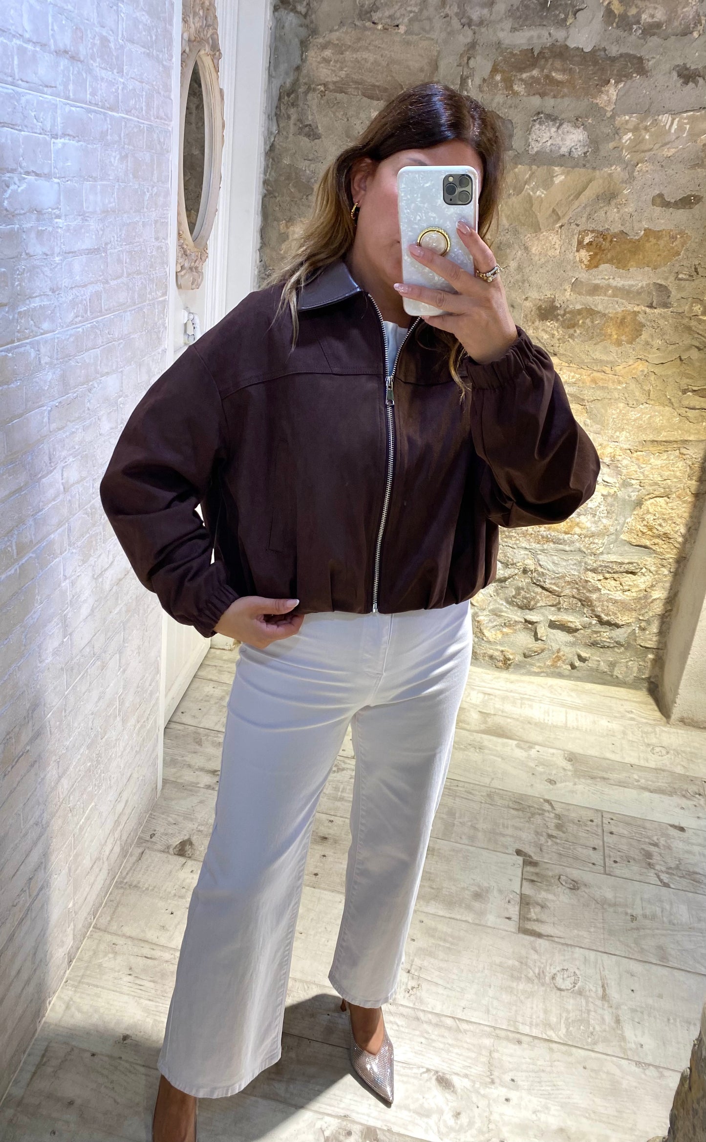 Chaqueta  Bomber Chocolate - Veronique