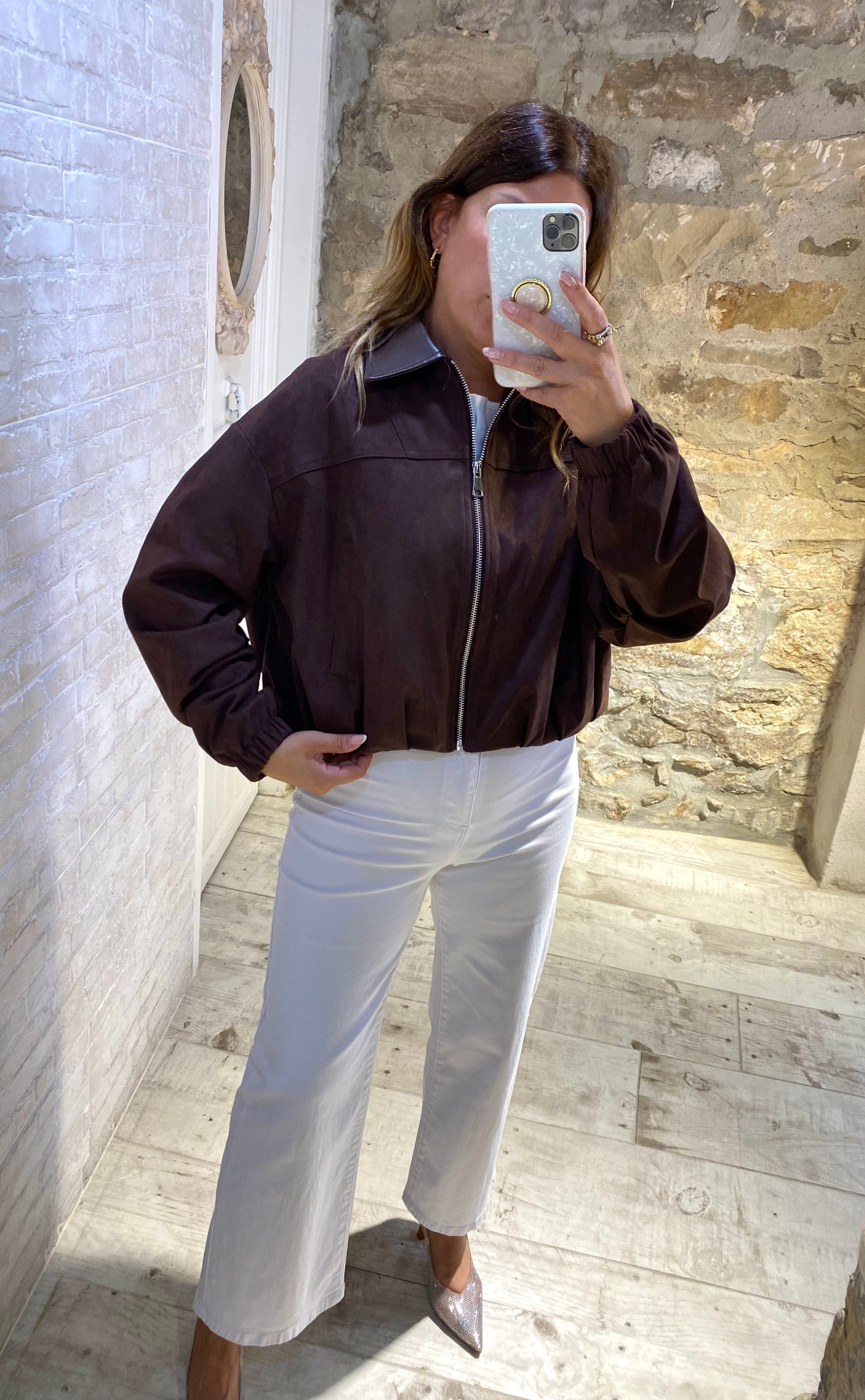 Chaqueta  Bomber Chocolate - Veronique