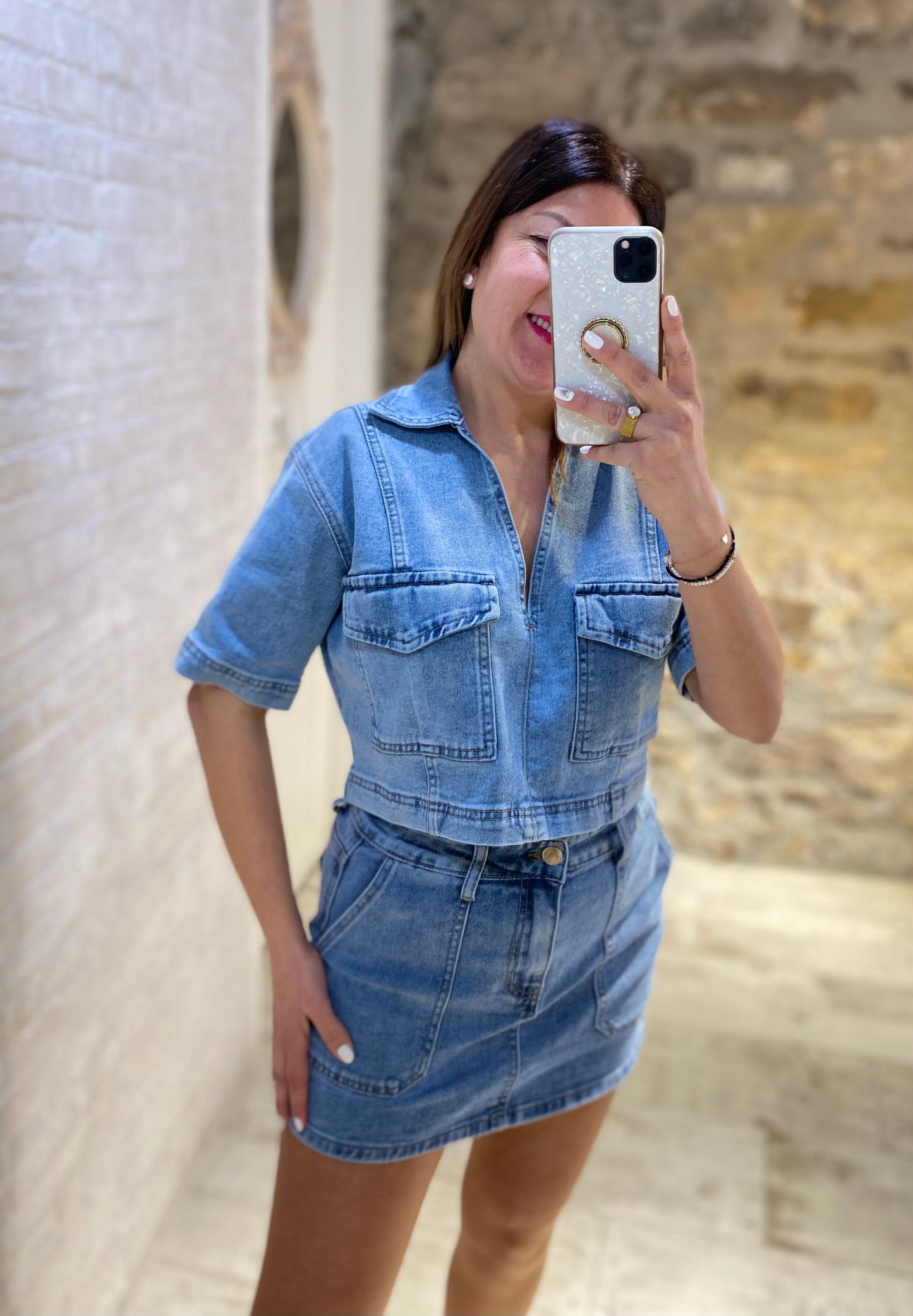 Mini Falda Denim - Veronique