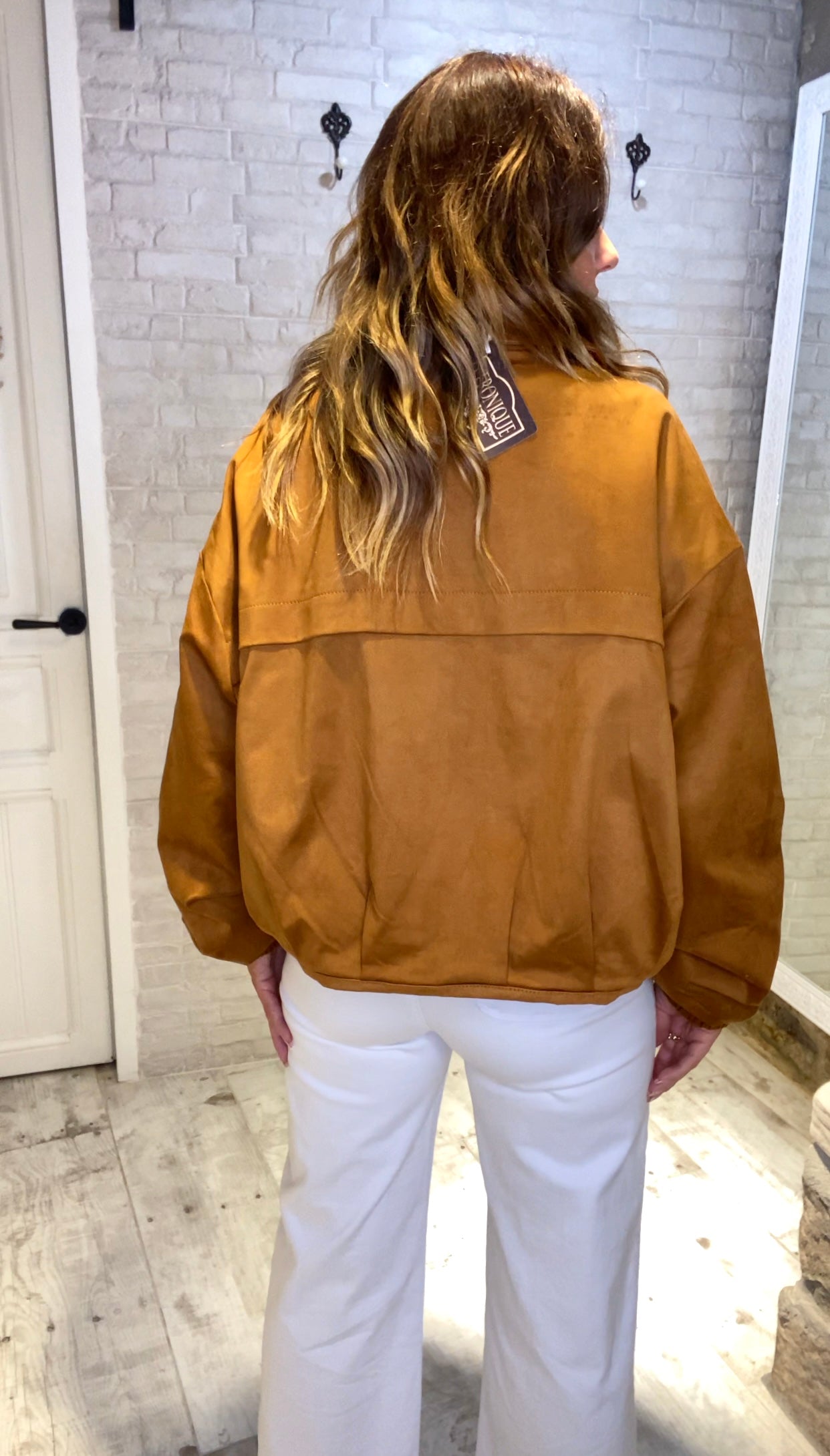 Chaqueta Bomber Camel - Veronique