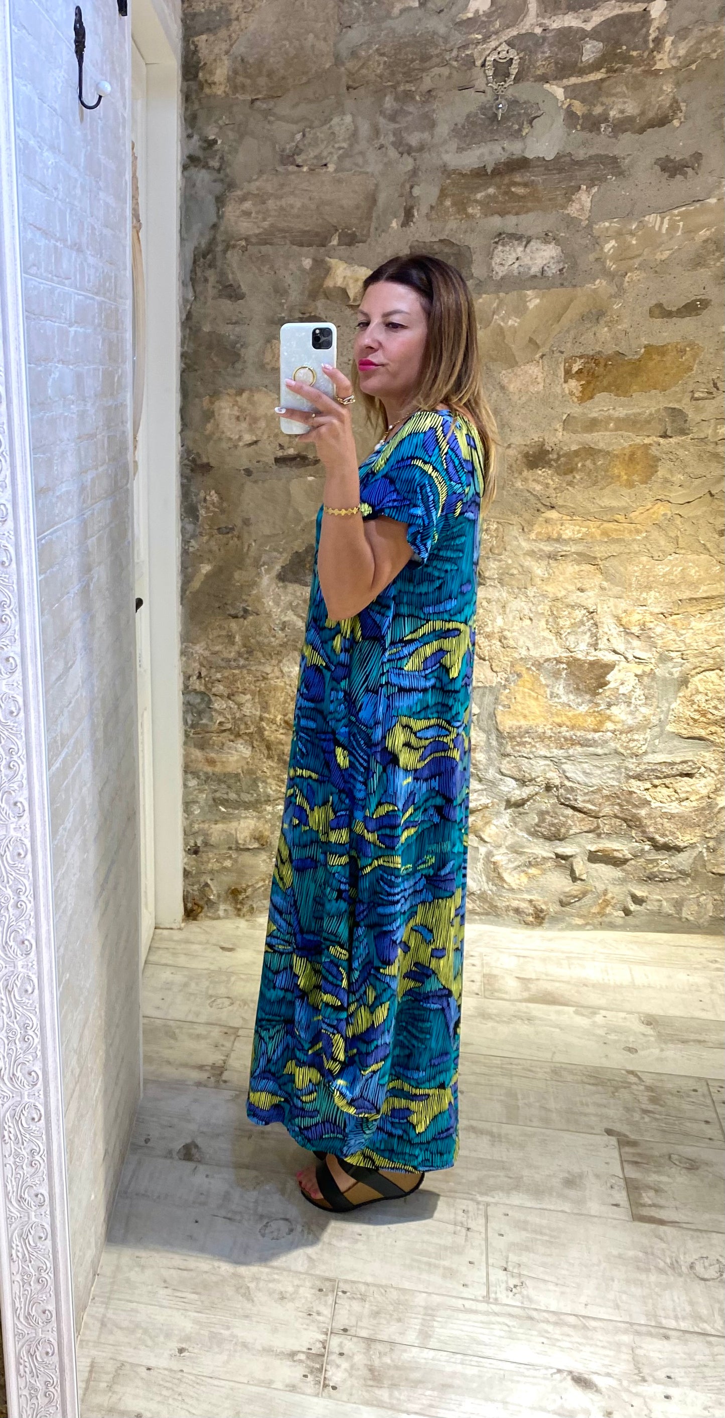 Vestido Largo Estampado - Veronique