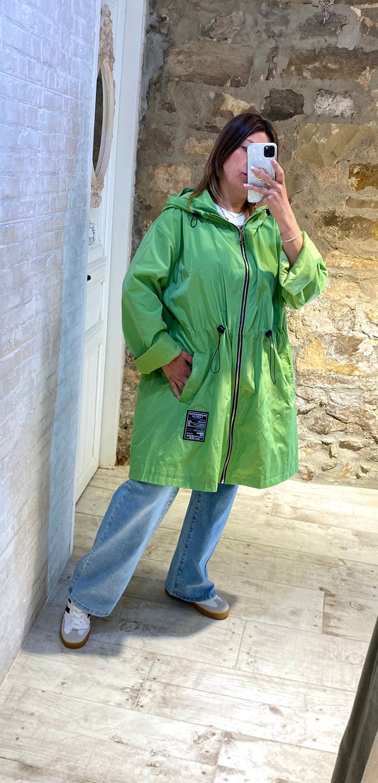 Chaqueta Impermeable Verde - Veronique