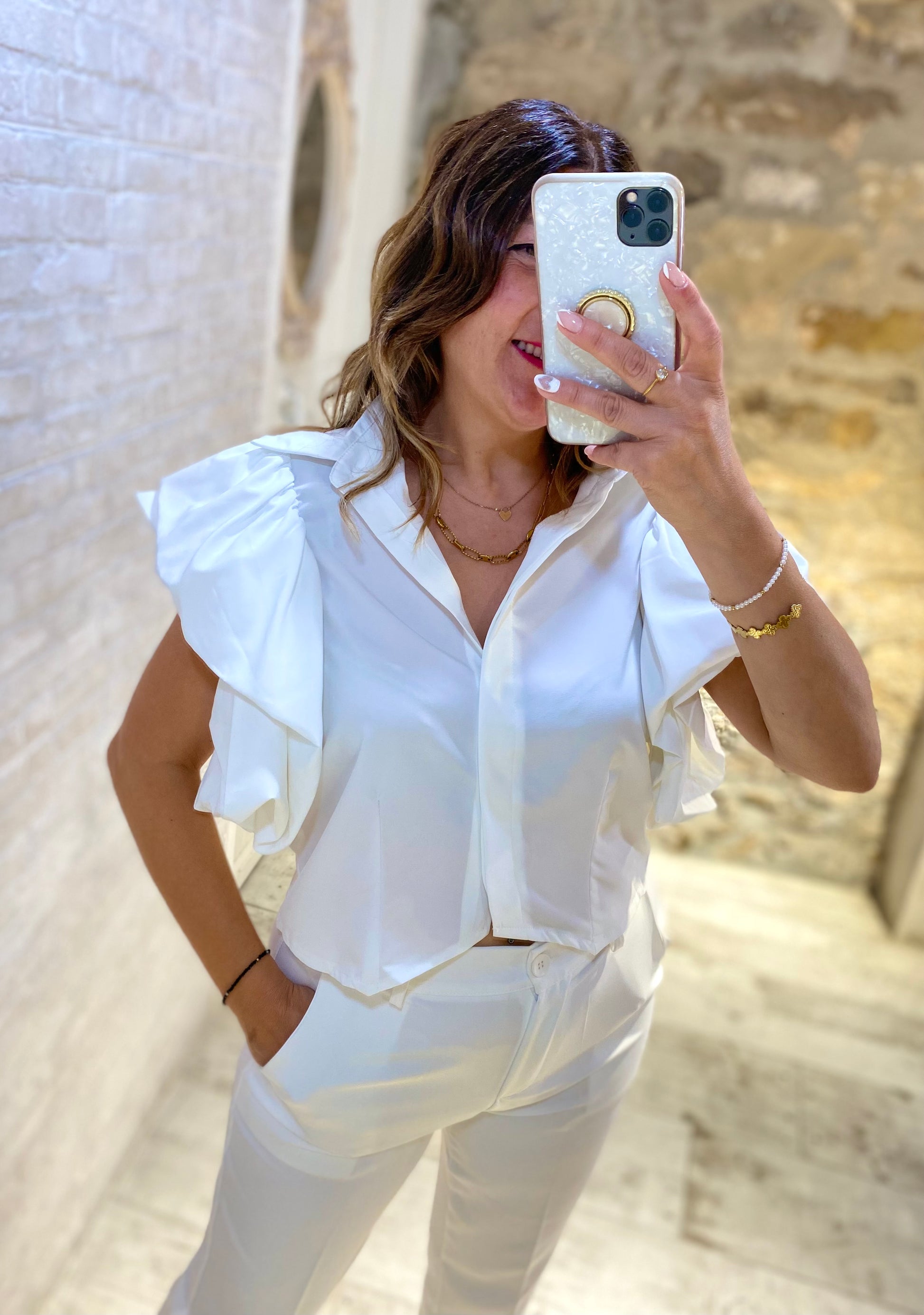 Blusa Hombros Pomposos - Veronique