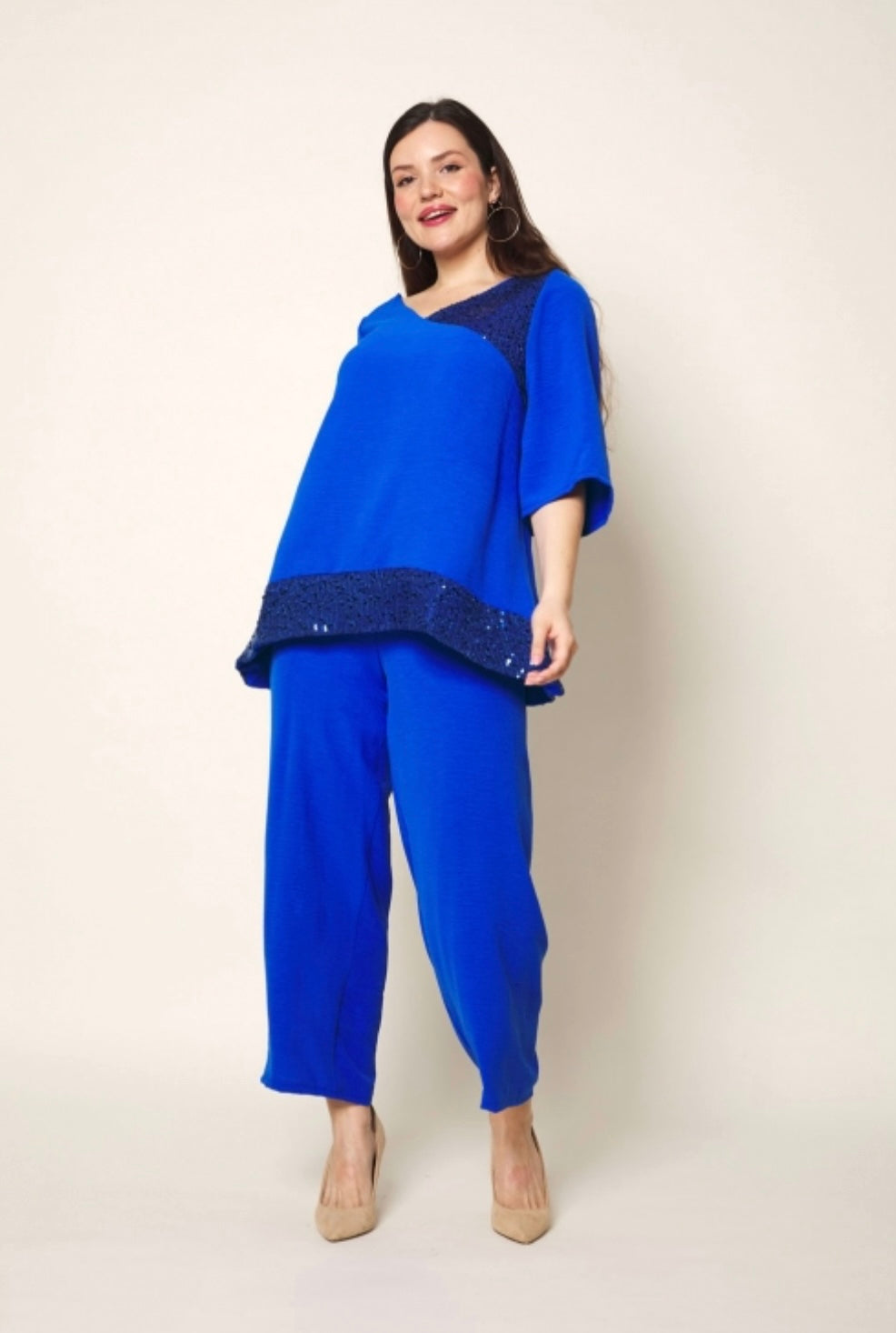 Conjunto Fantasía Lentejuelas Azul - Veronique