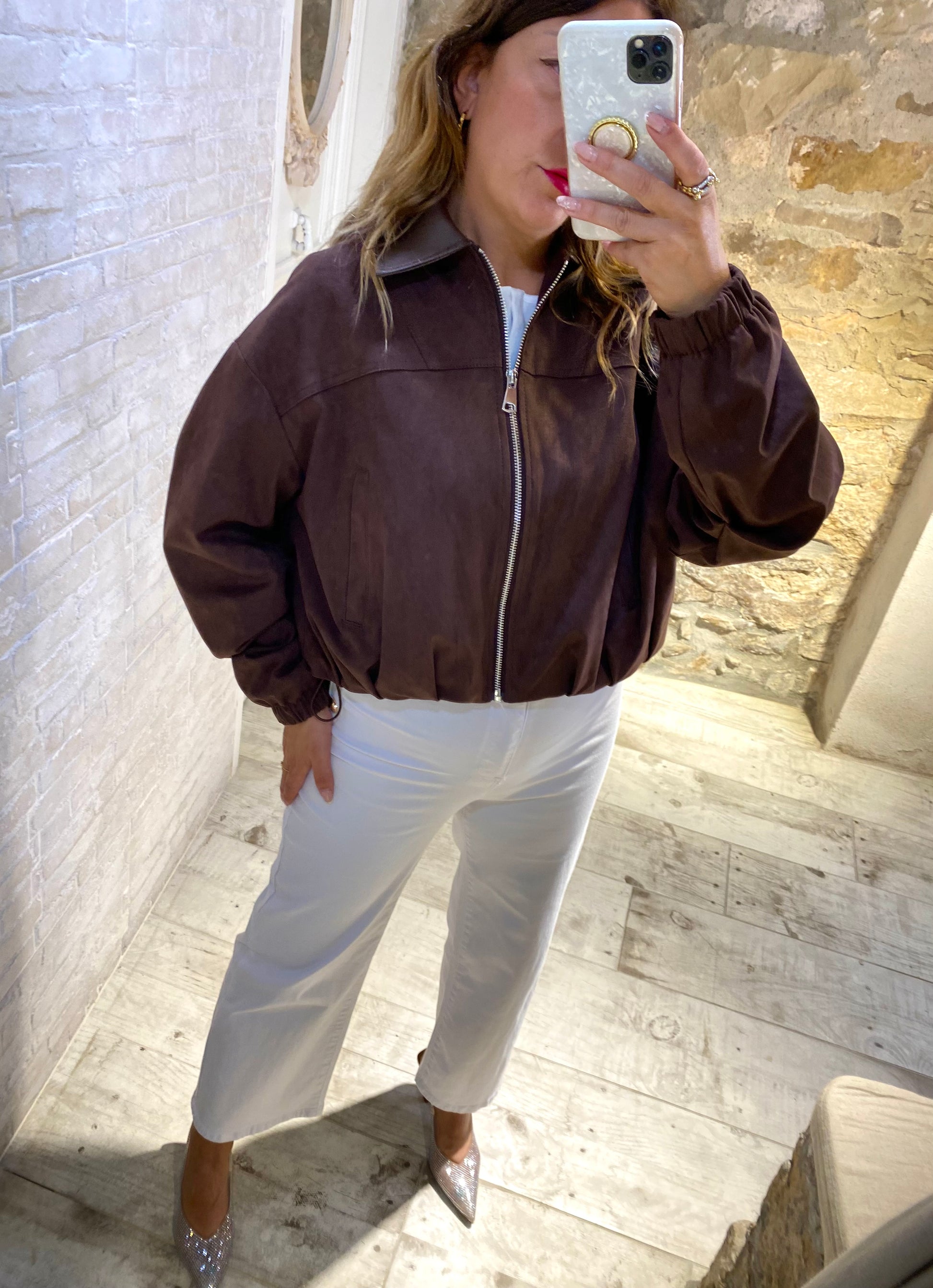 Chaqueta  Bomber Chocolate - Veronique