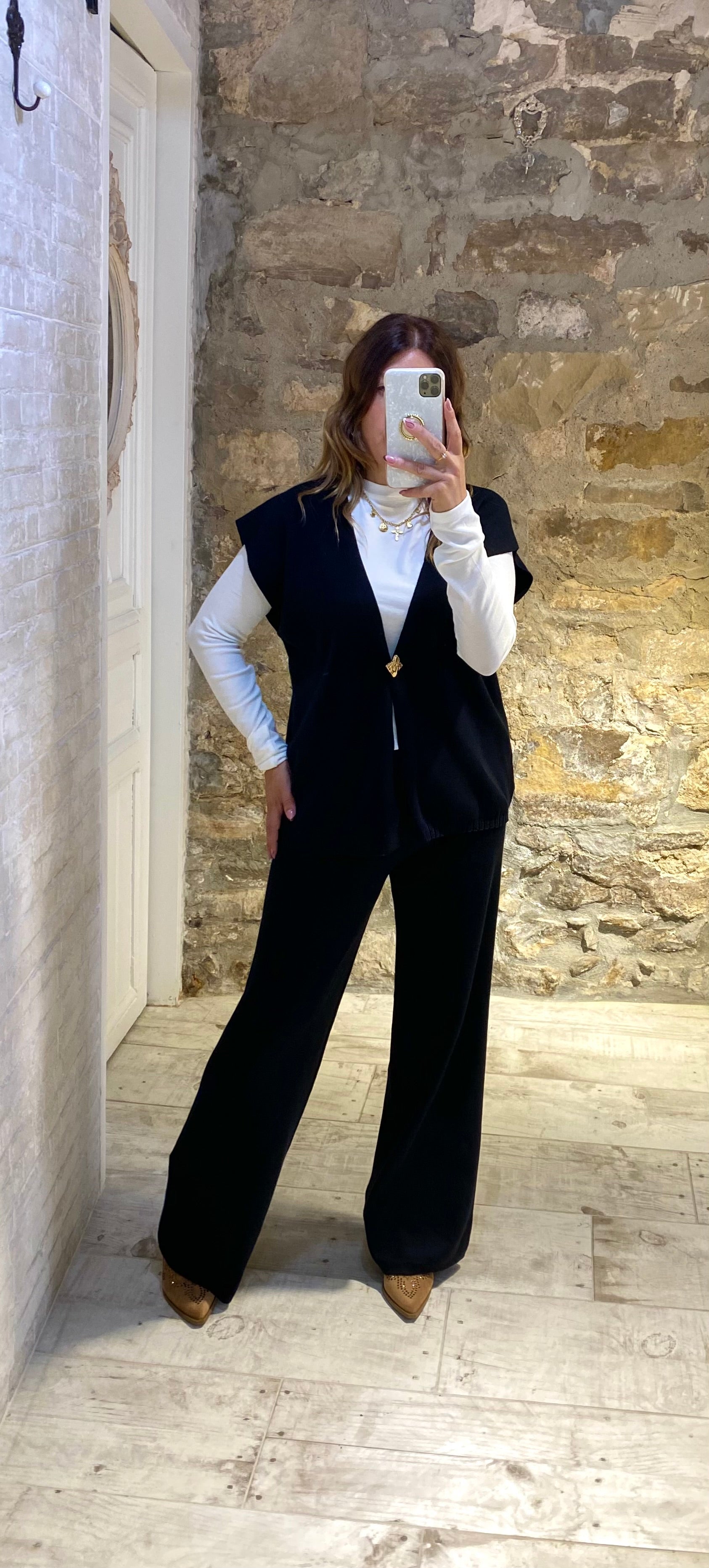 Conjunto Negro, chaleco 3 piezas - Veronique