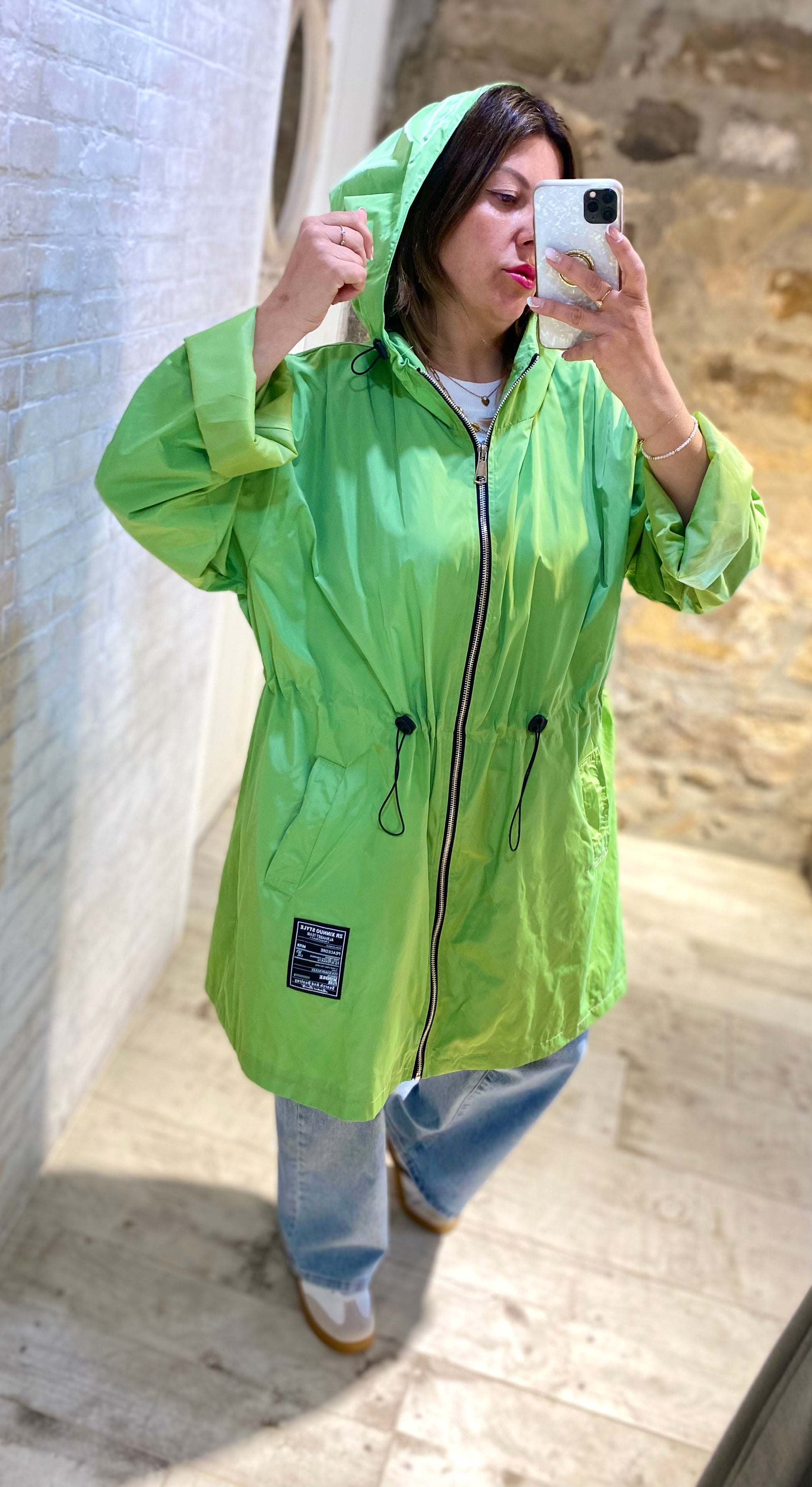 Chaqueta Impermeable Verde - Veronique