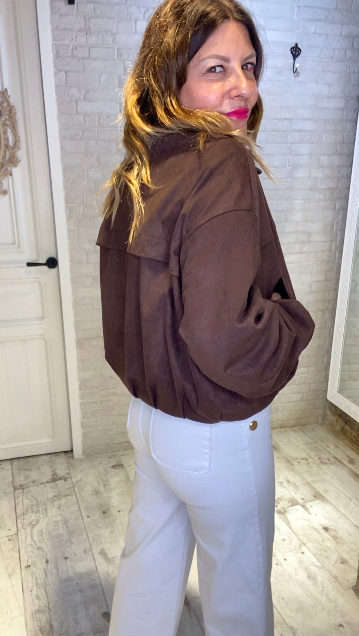 Chaqueta  Bomber Chocolate - Veronique