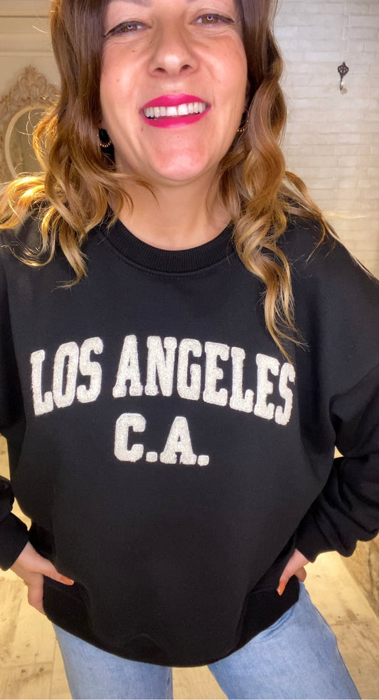 Sudadera Negra Los Angeles - Veronique