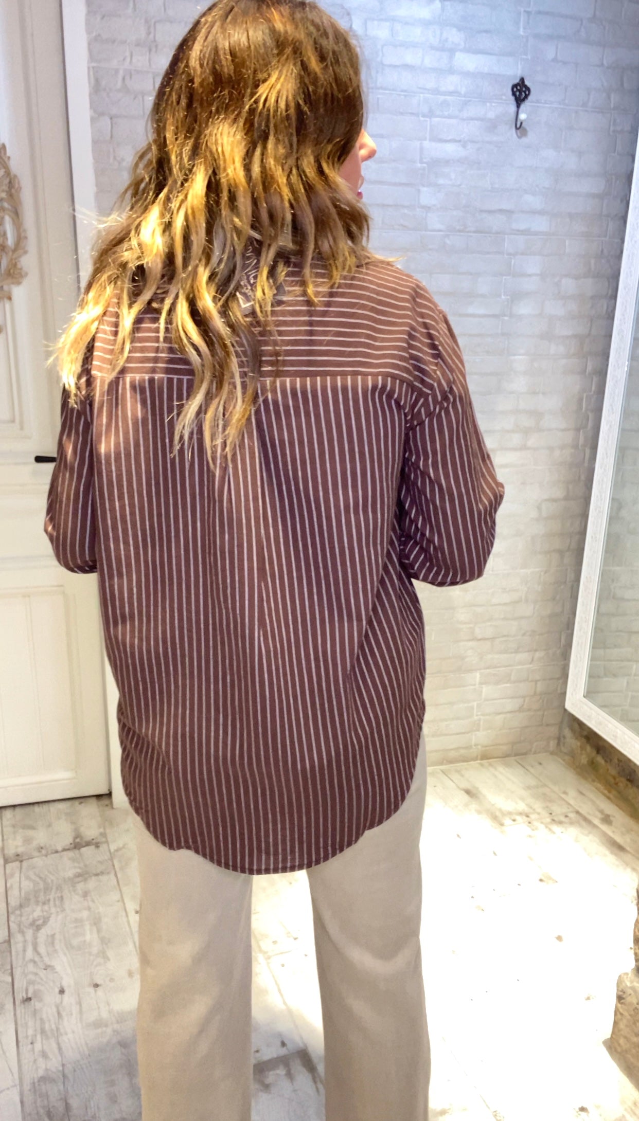 Blusa rayas Chocolate 3 corazones - Veronique