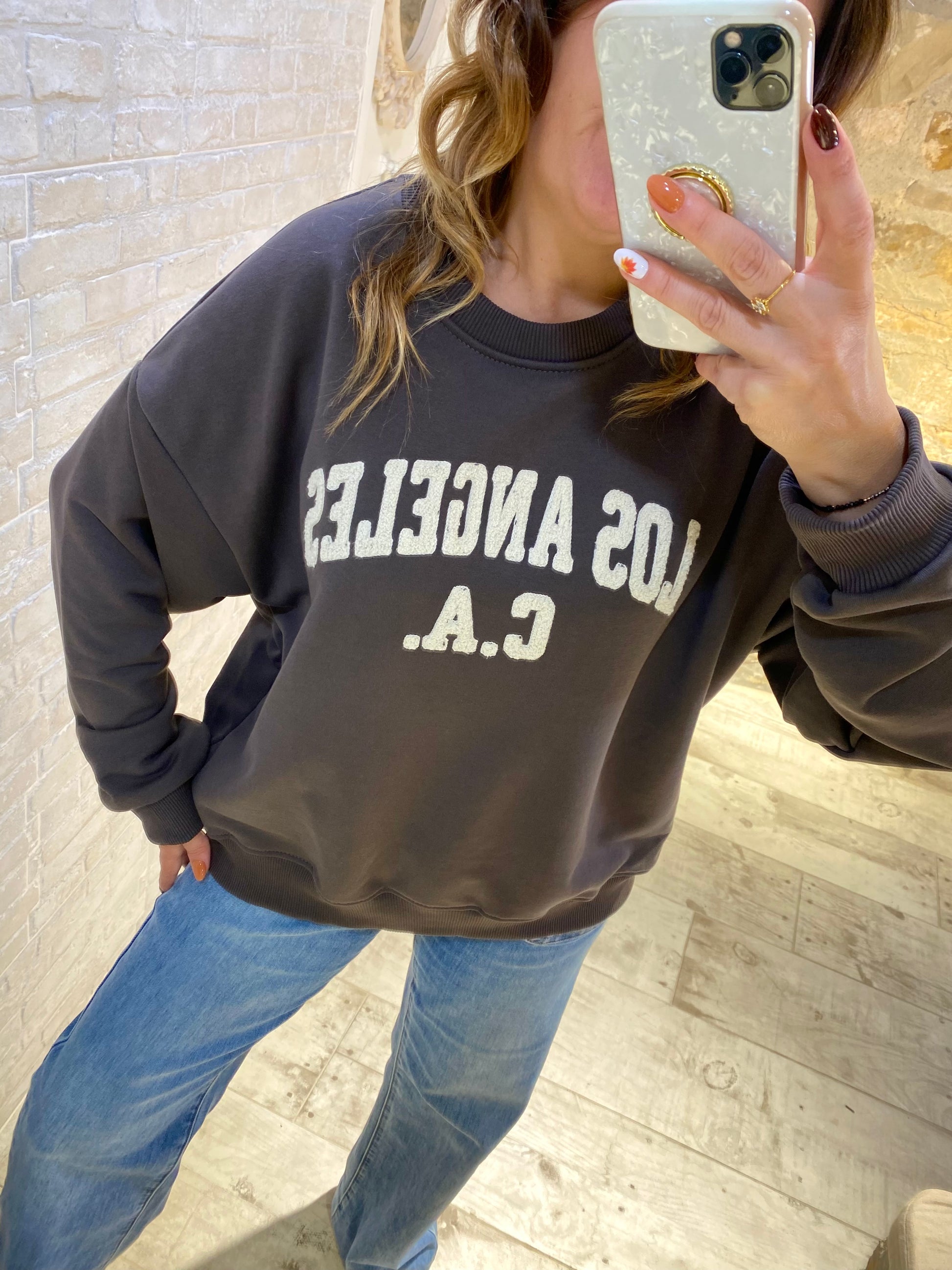 Sudadera Marrón Los Angeles - Veronique