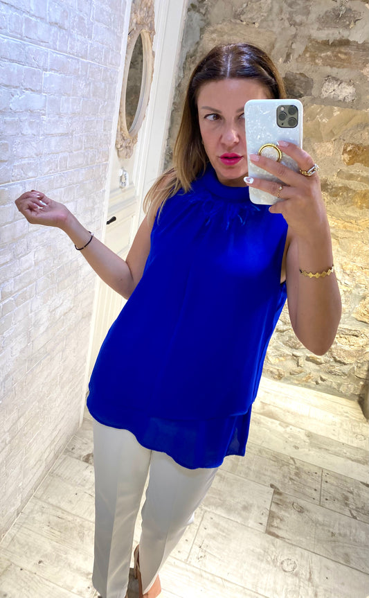 Blusa Cuello azul - Veronique