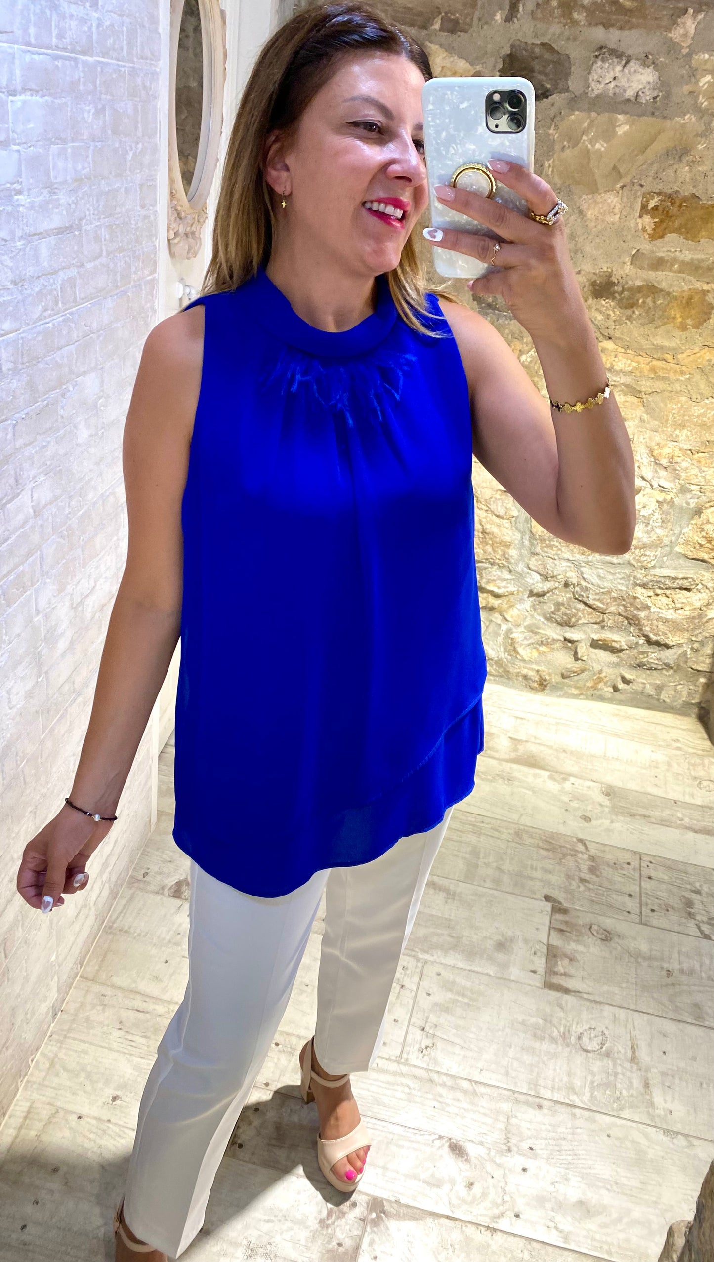 Blusa Cuello azul - Veronique