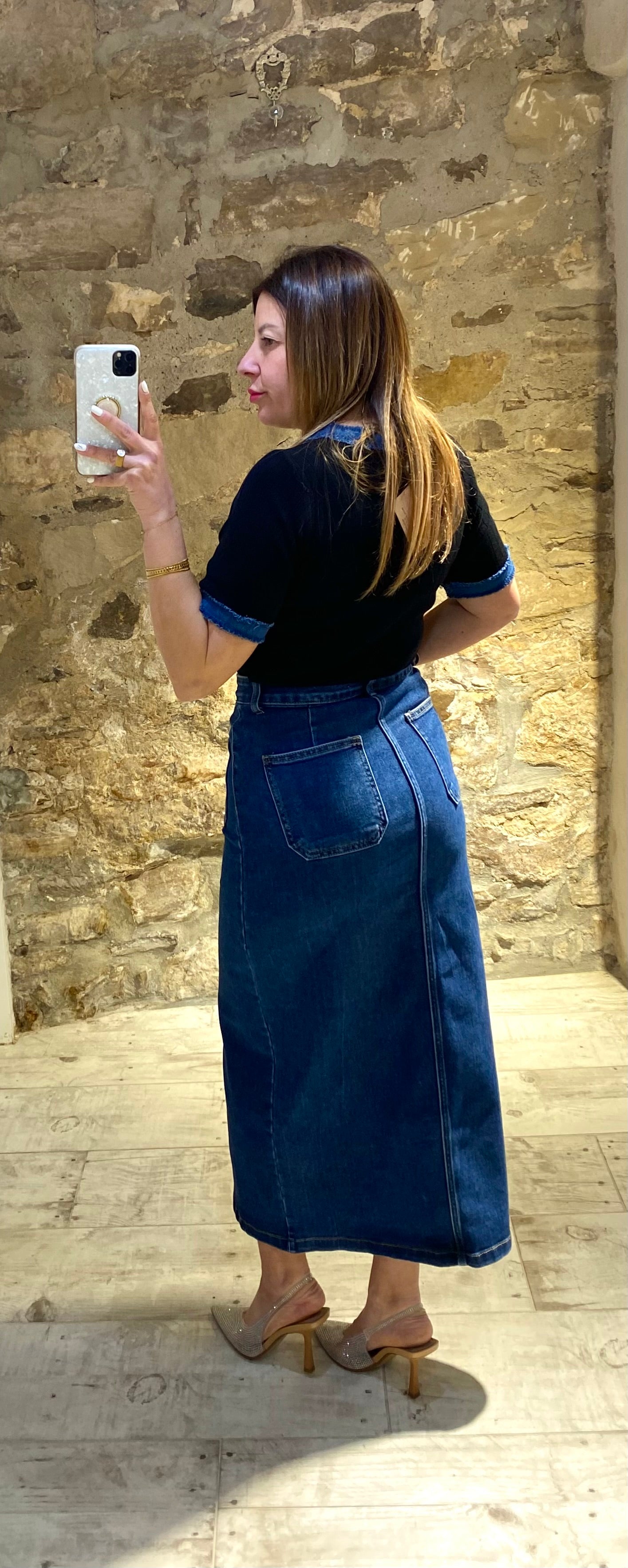 Falda Denim Larga - Veronique