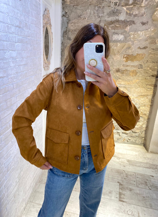 Chaqueta de Ante Camel - Veronique