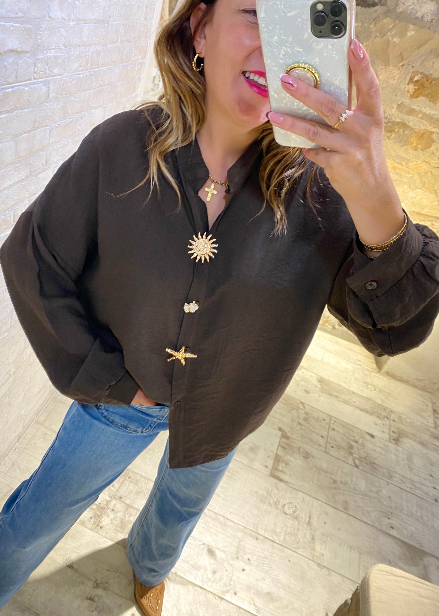 Blusa Chocolate Sol - Veronique