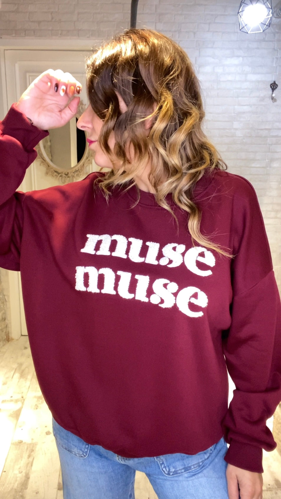 Sudadera Burdeos  muse - Veronique