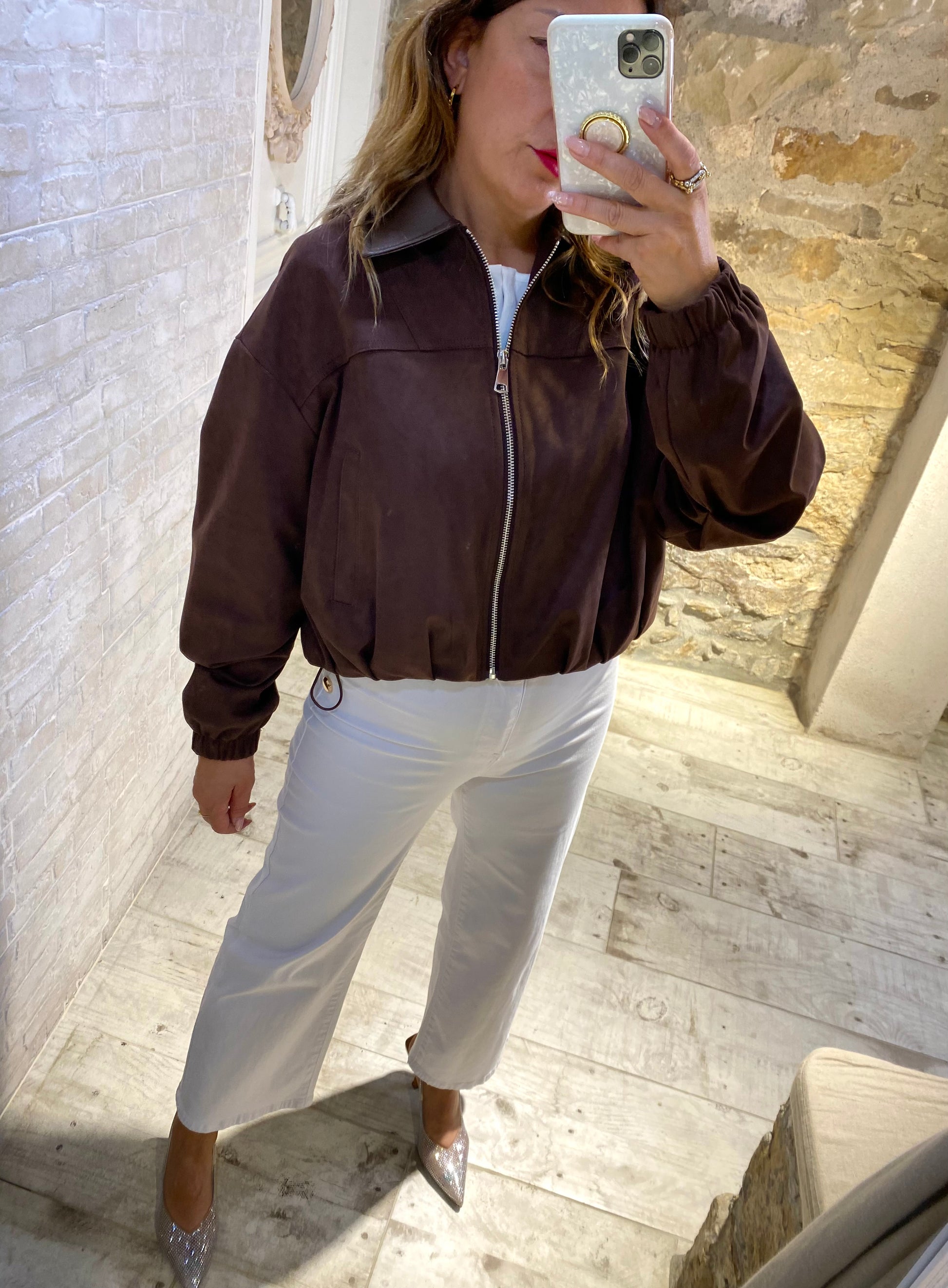Chaqueta  Bomber Chocolate - Veronique