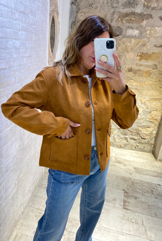 Chaqueta de Ante Camel - Veronique