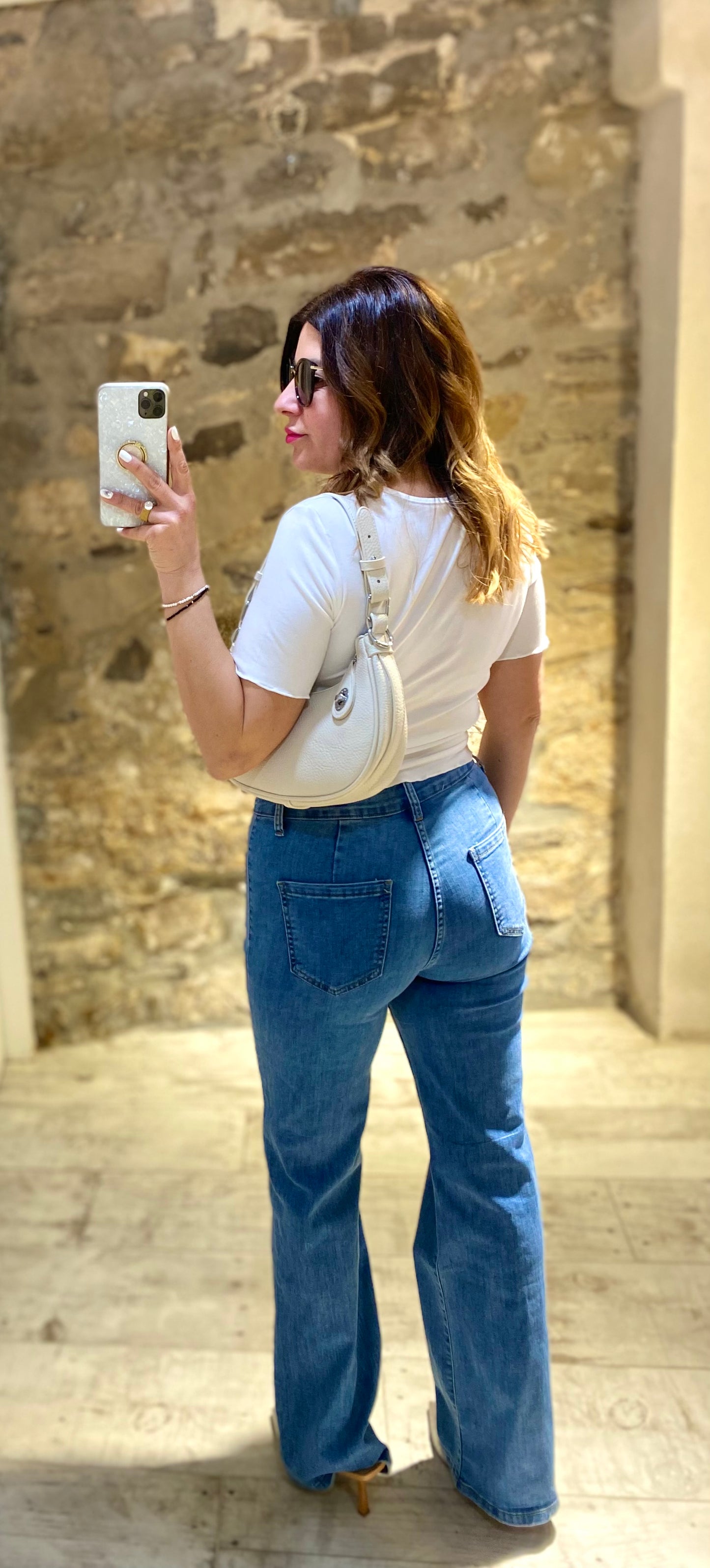 Jean Laura 2 bolsillos cuadrados - Veronique
