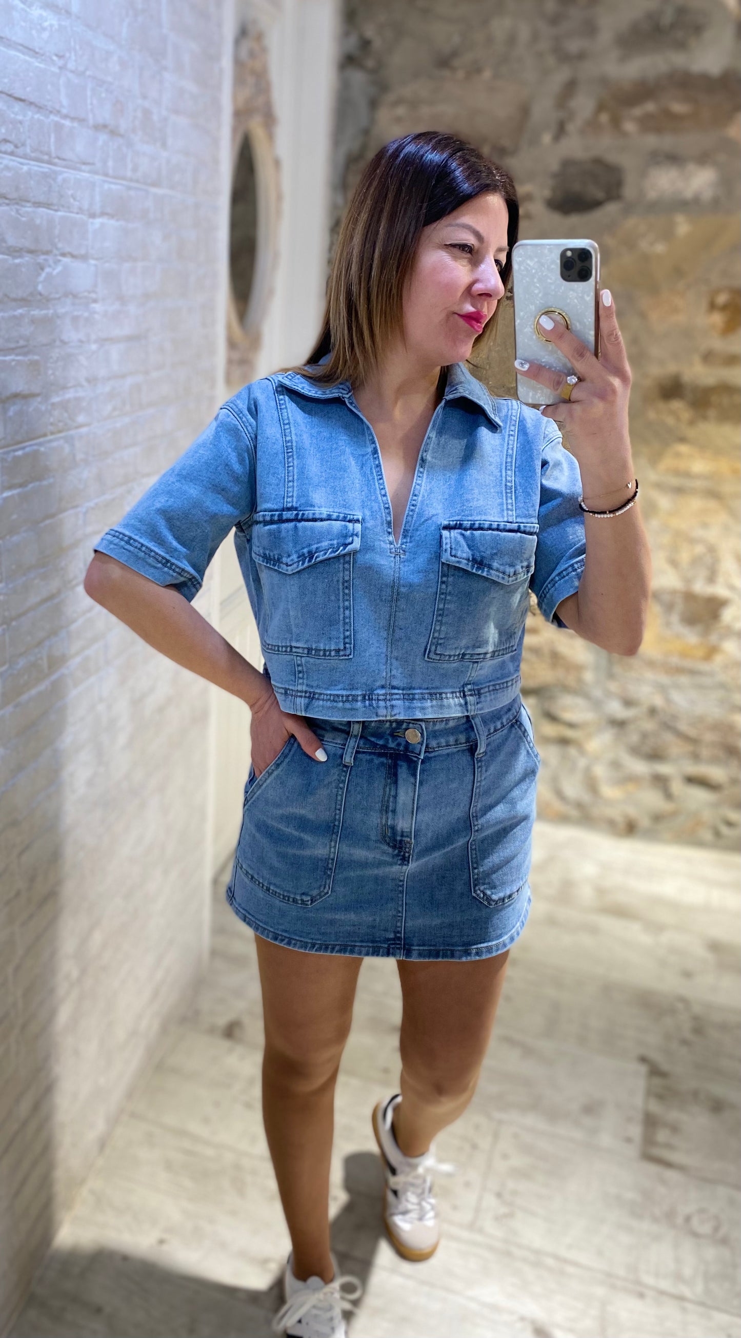 Mini Falda Denim - Veronique