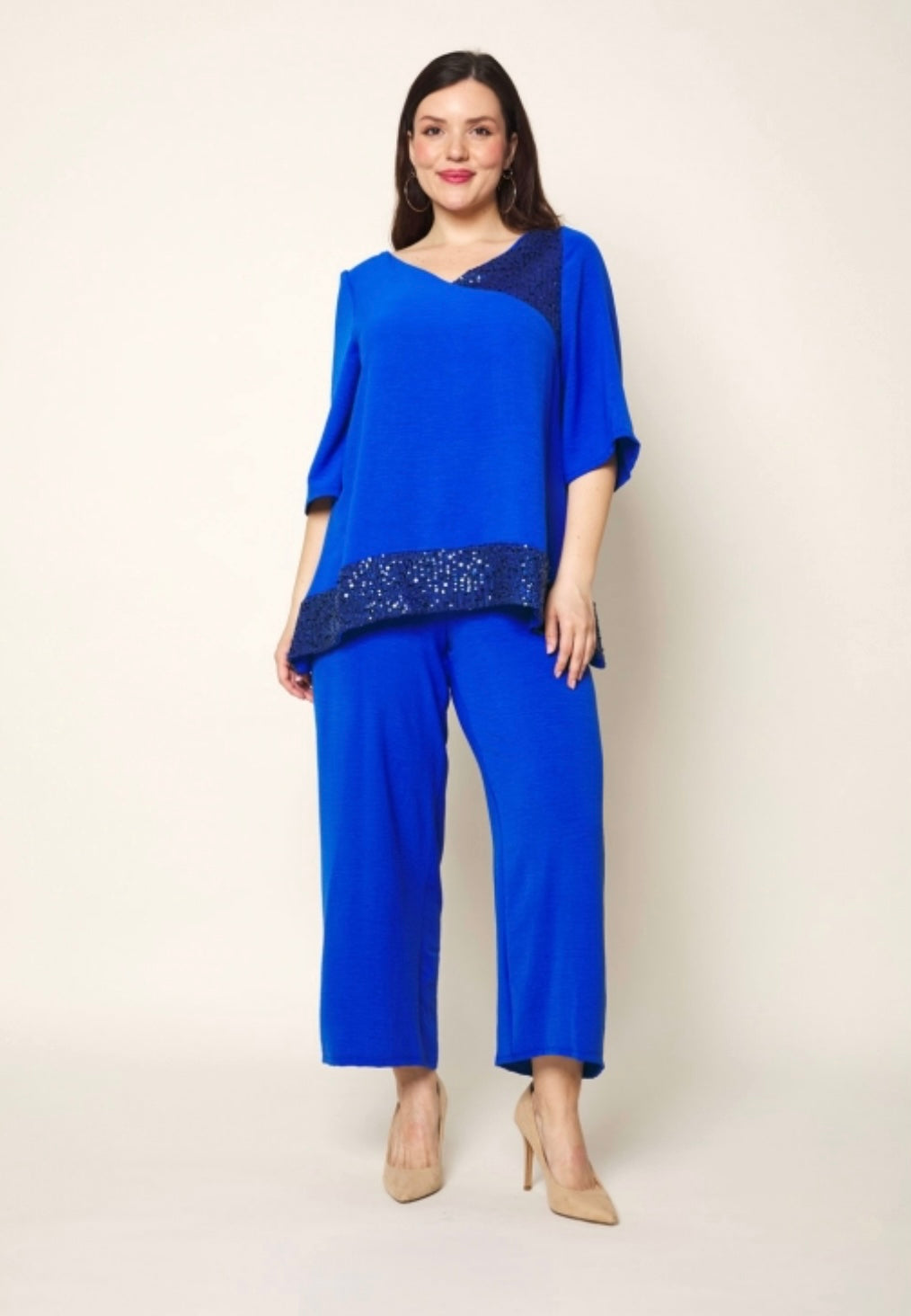 Conjunto Fantasía Lentejuelas Azul - Veronique