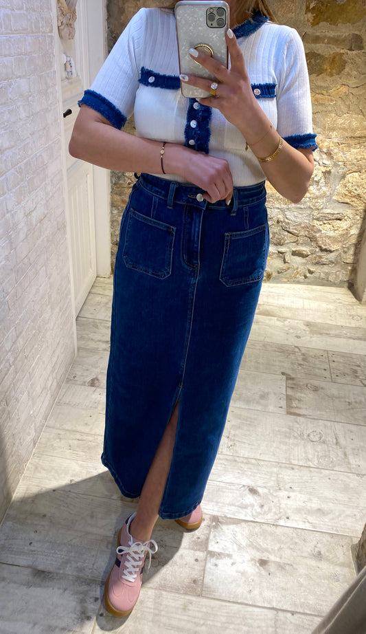 Falda Denim Larga - Veronique