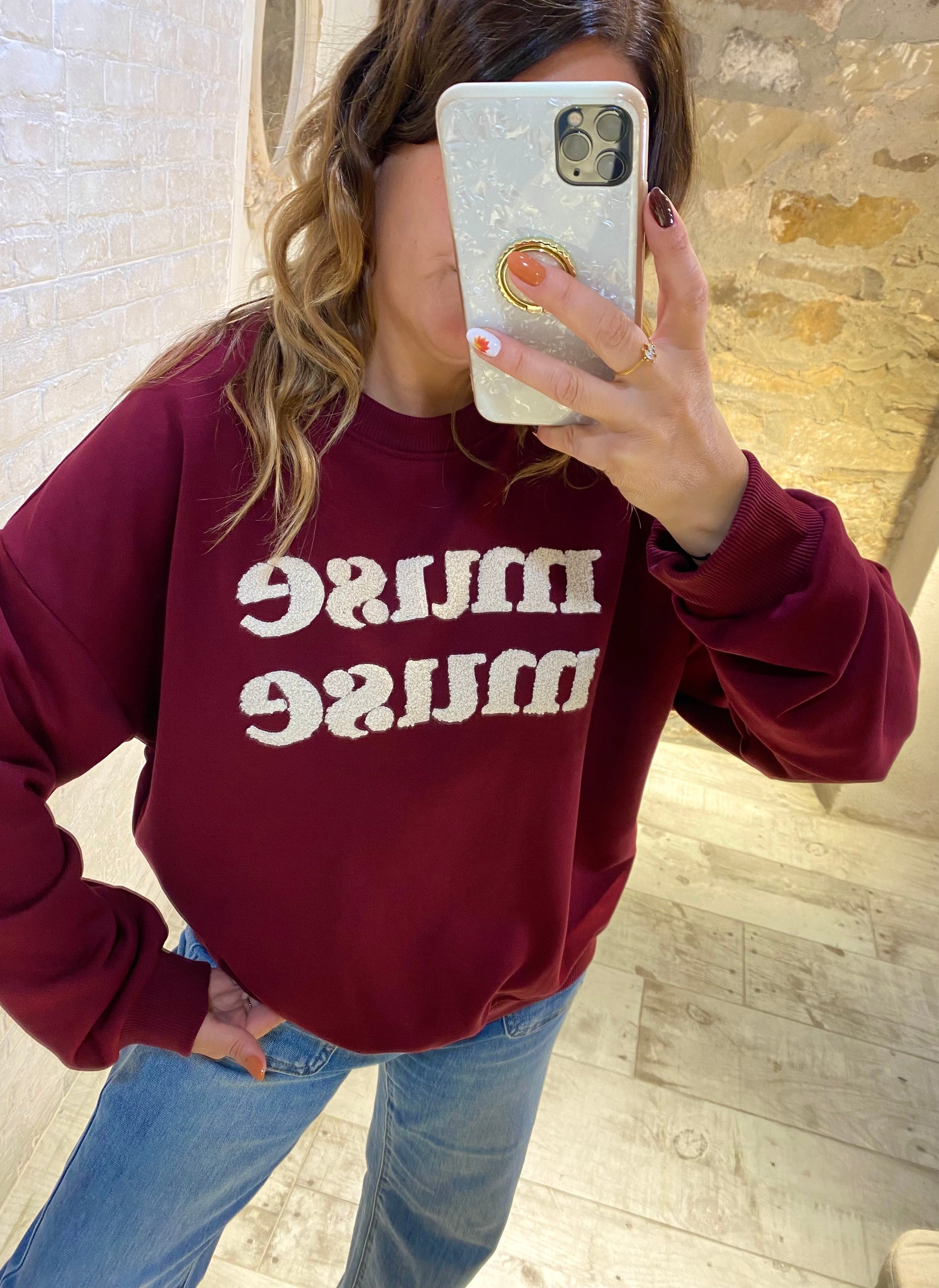 Sudadera Burdeos  muse - Veronique