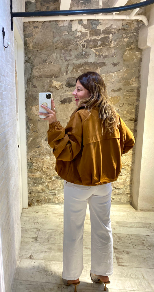 Chaqueta Bomber Camel - Veronique