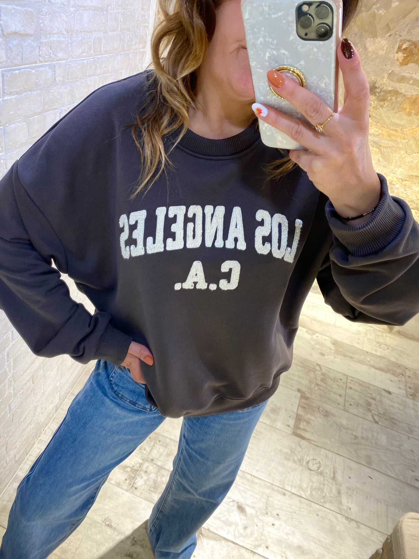 Sudadera Marrón Los Angeles - Veronique