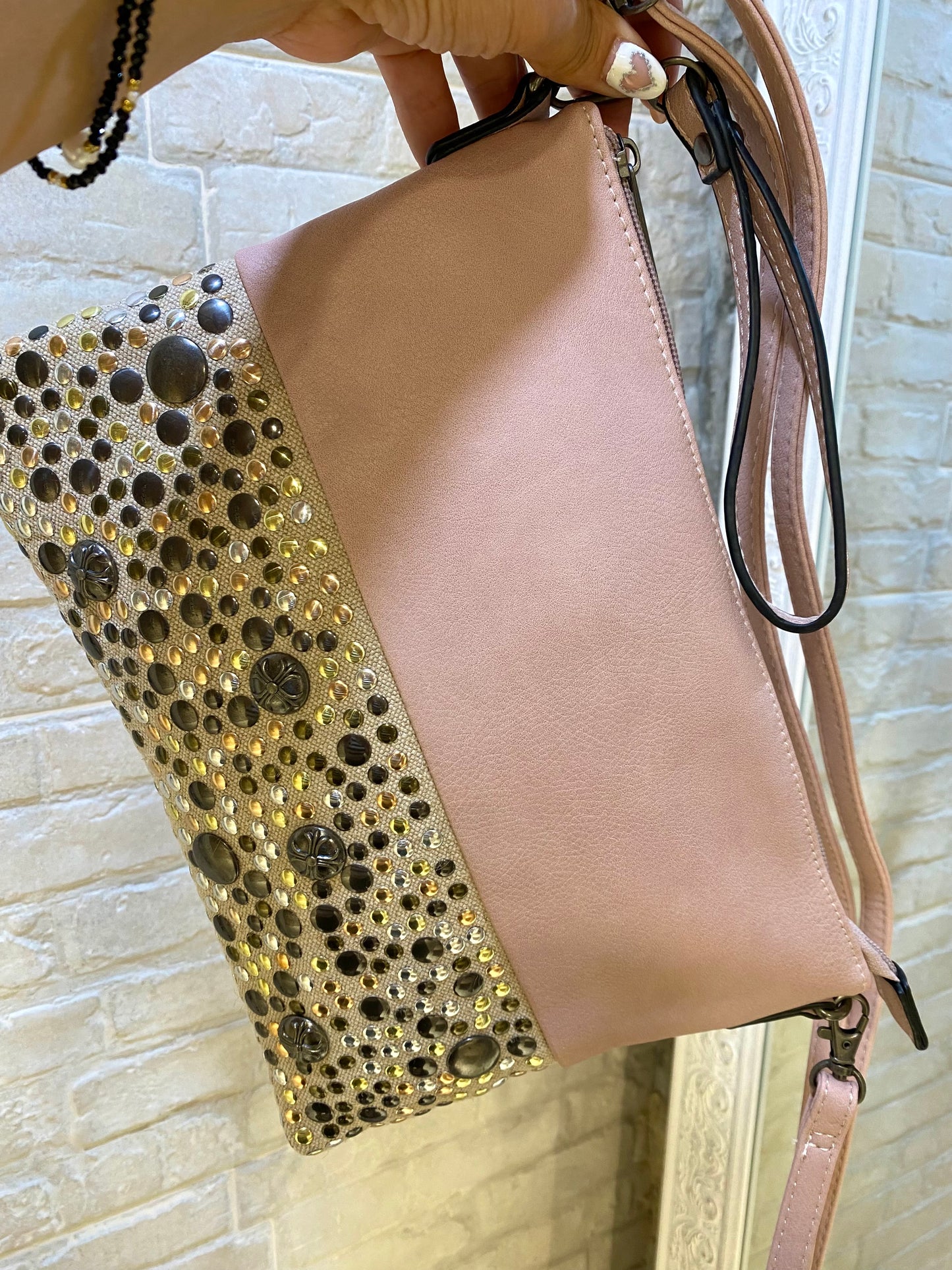 Bolso Rosa Tachas - Veronique