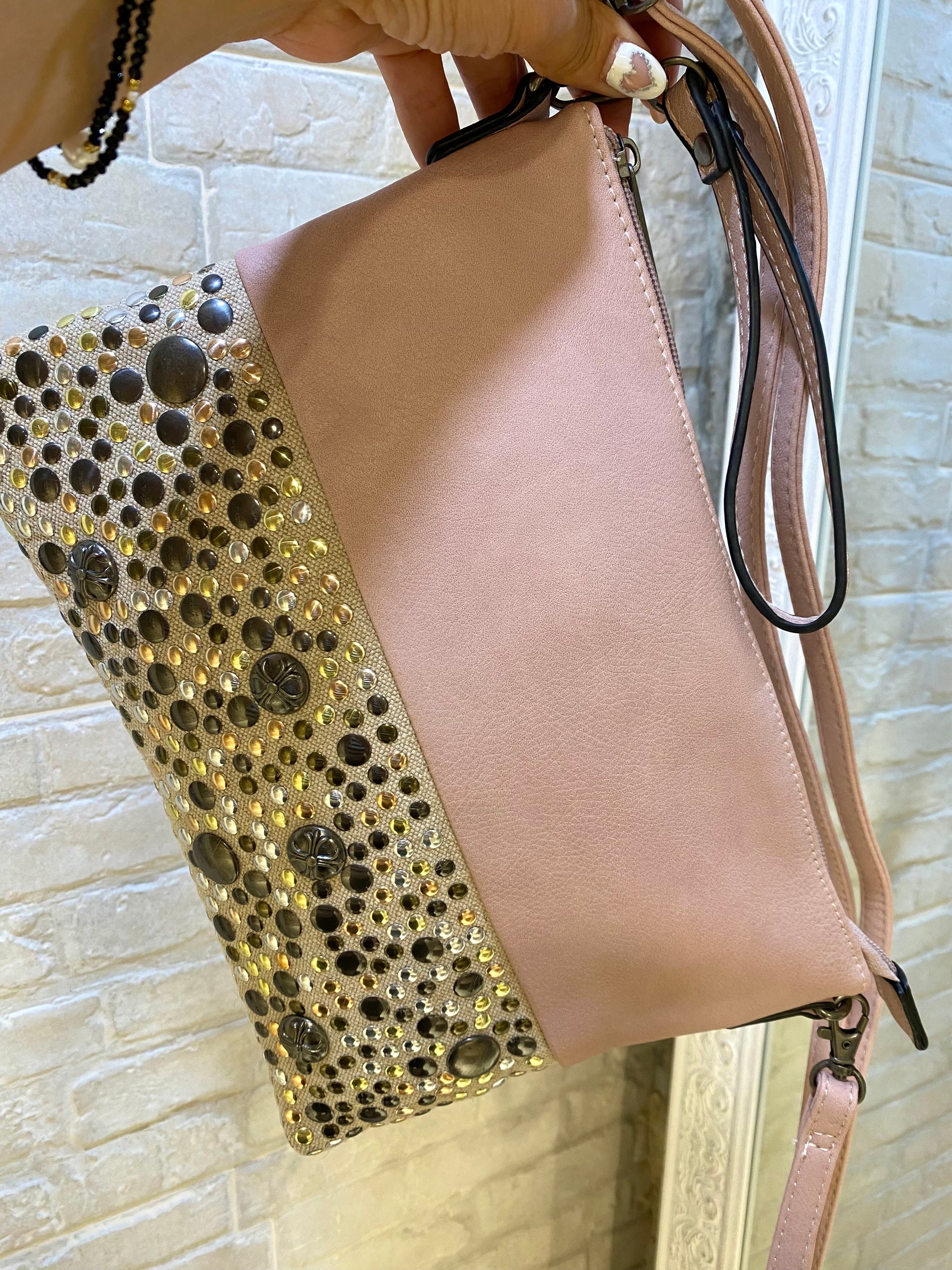 Bolso Rosa Tachas - Veronique