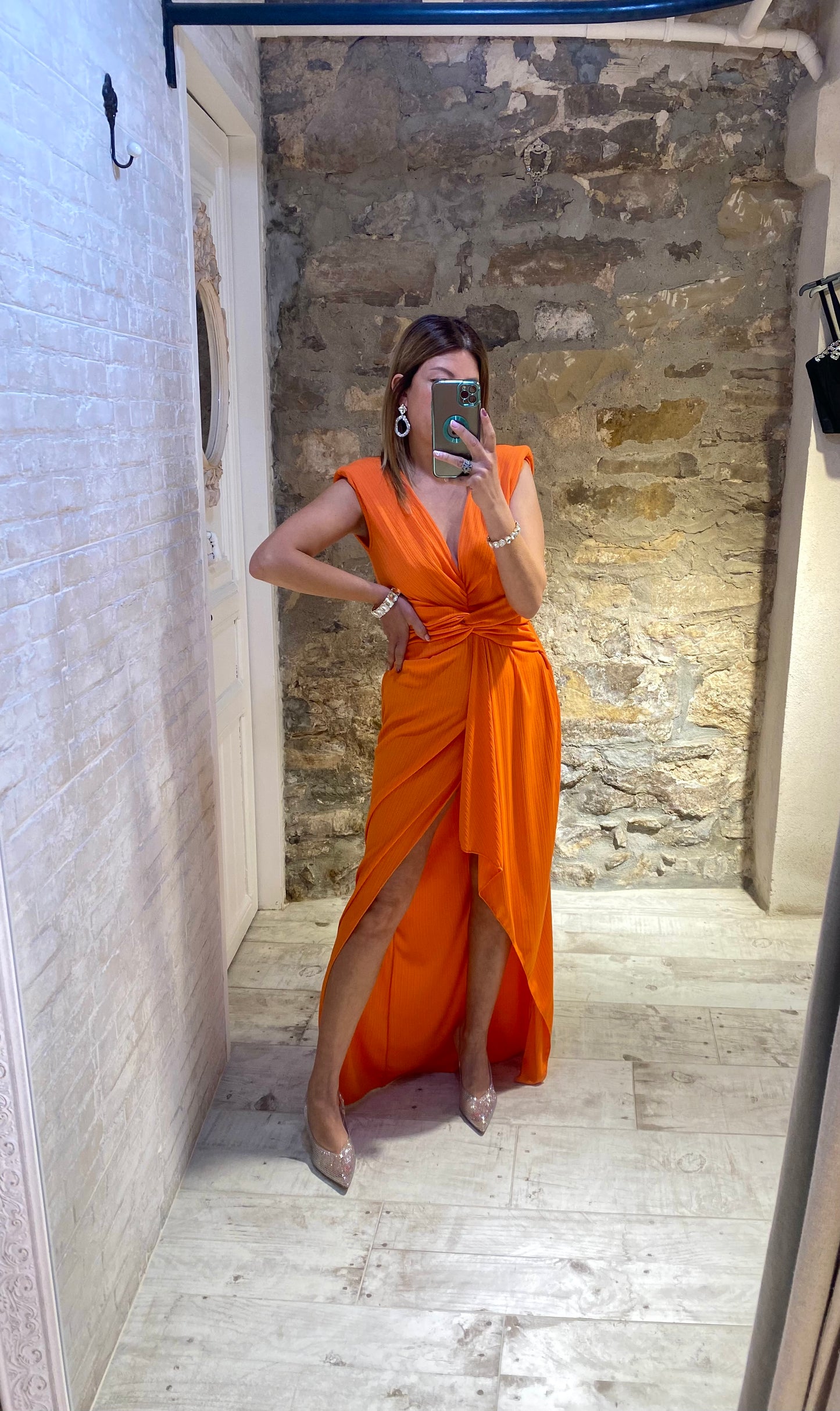 Vestido Nerea Naranja - Veronique