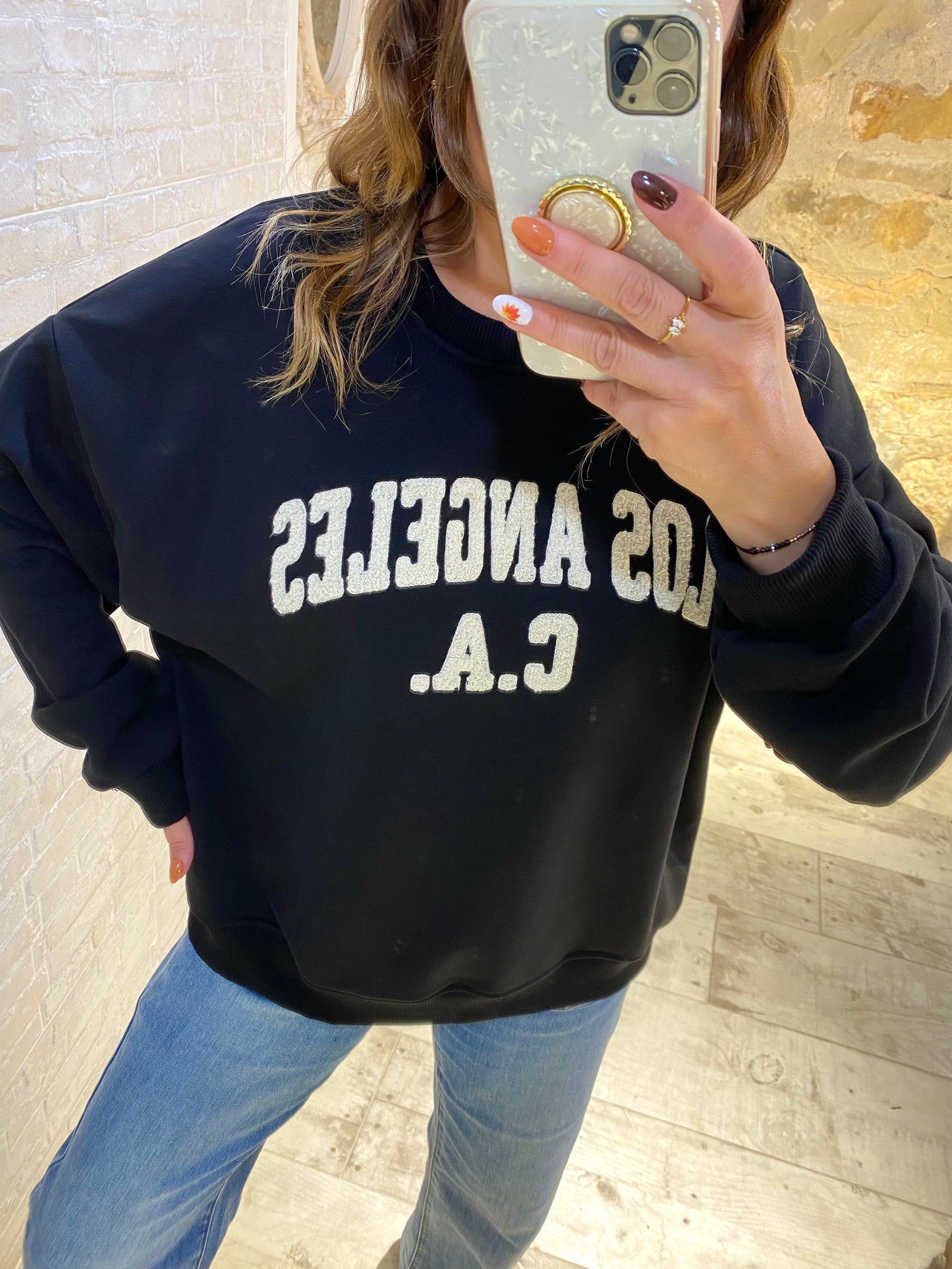 Sudadera Negra Los Angeles - Veronique