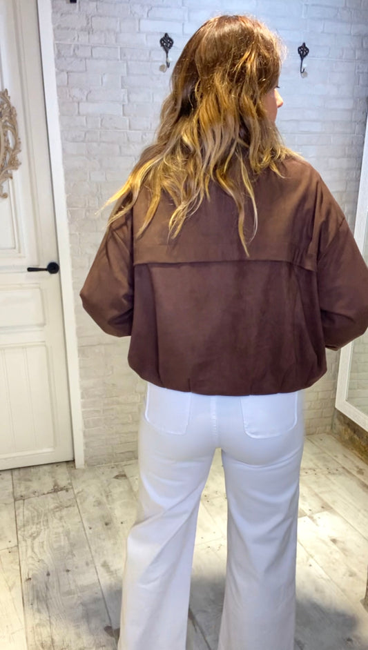 Chaqueta  Bomber Chocolate - Veronique