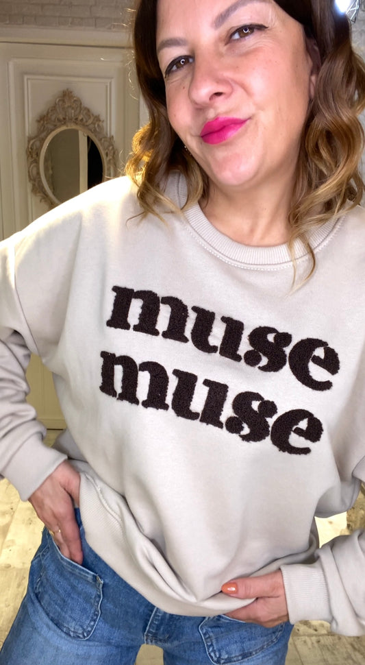 Sudadera Beige Muse - Veronique