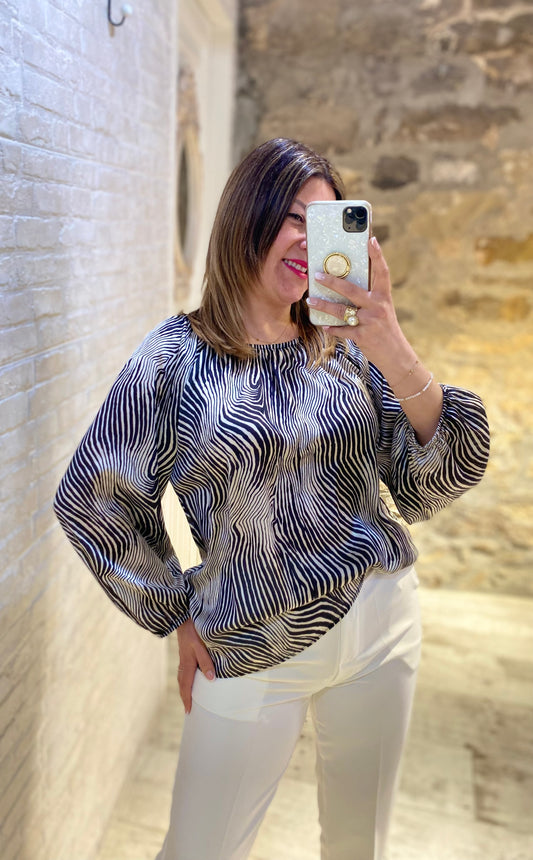 Camisa Cebra Negre / Blanc - Veronique