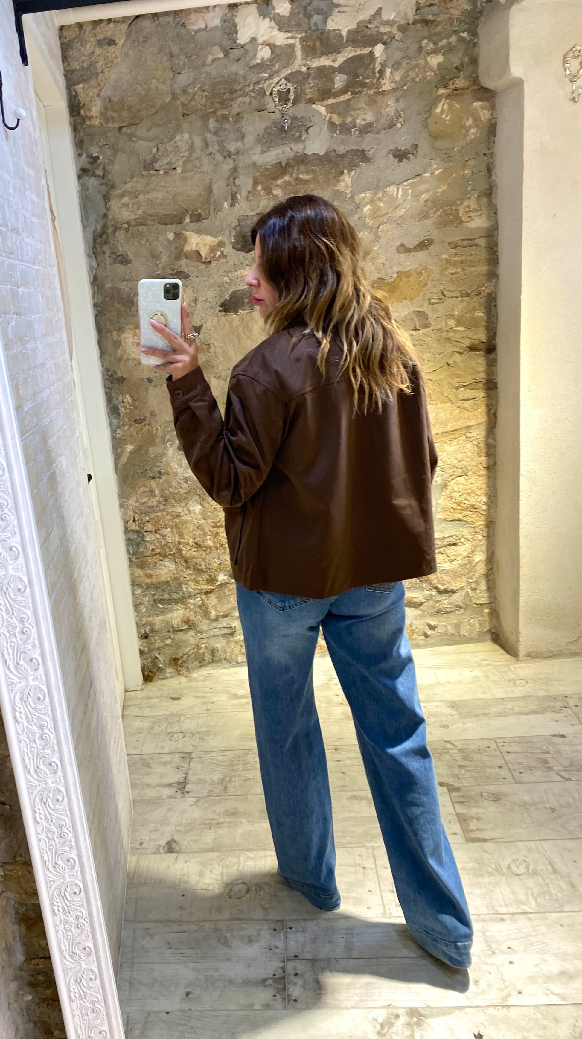 Chaqueta Ante marrón chocolate - Veronique
