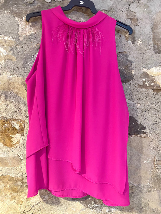 Blusa cuello rosa - Veronique