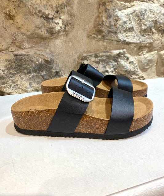 Sandalias Planas Hebilla Regulable ( Ref:282) - Veronique